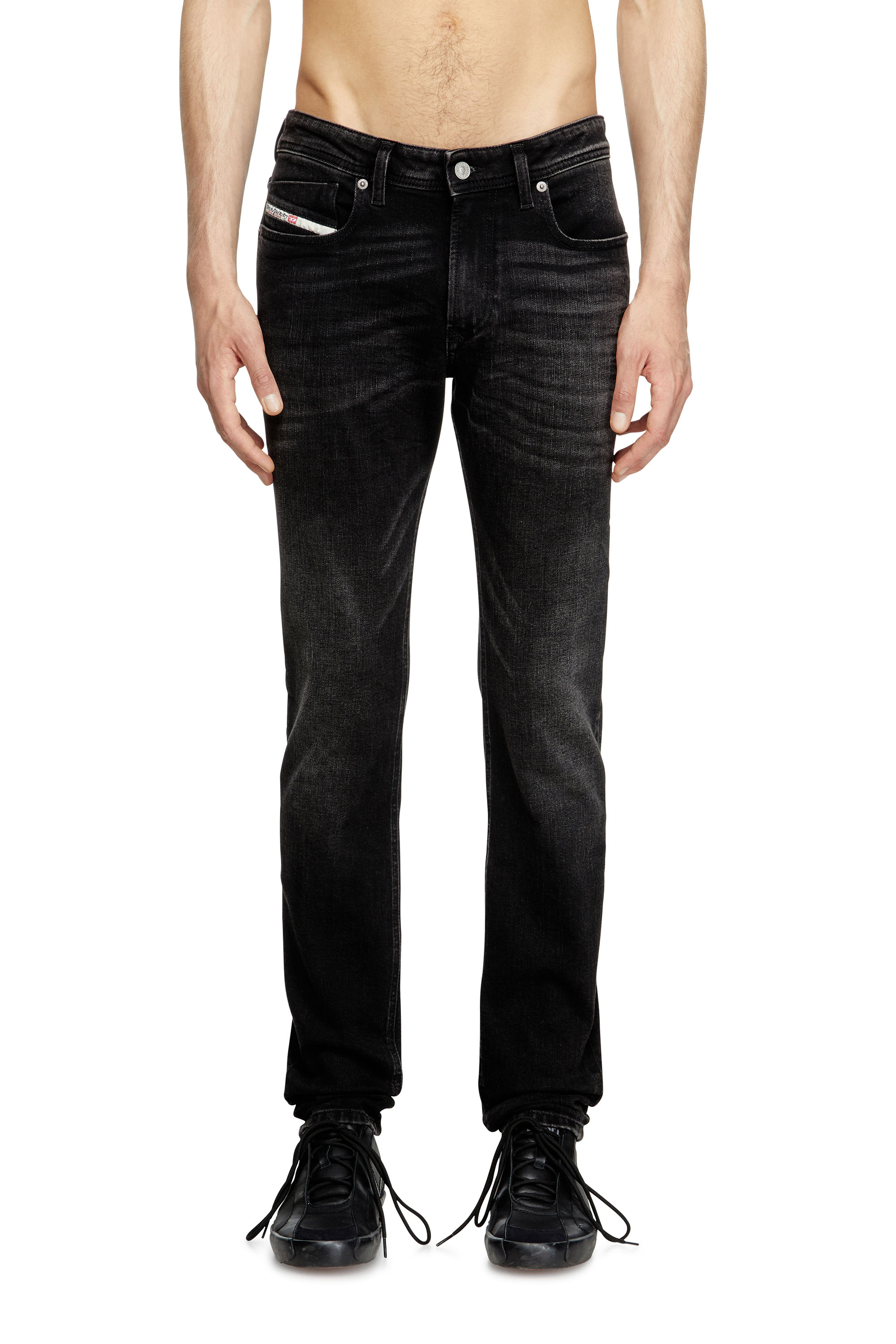 Diesel - Skinny Jeans 1979 Sleenker 0GRDA Uomo, Nero/Grigio scuro - Image 2