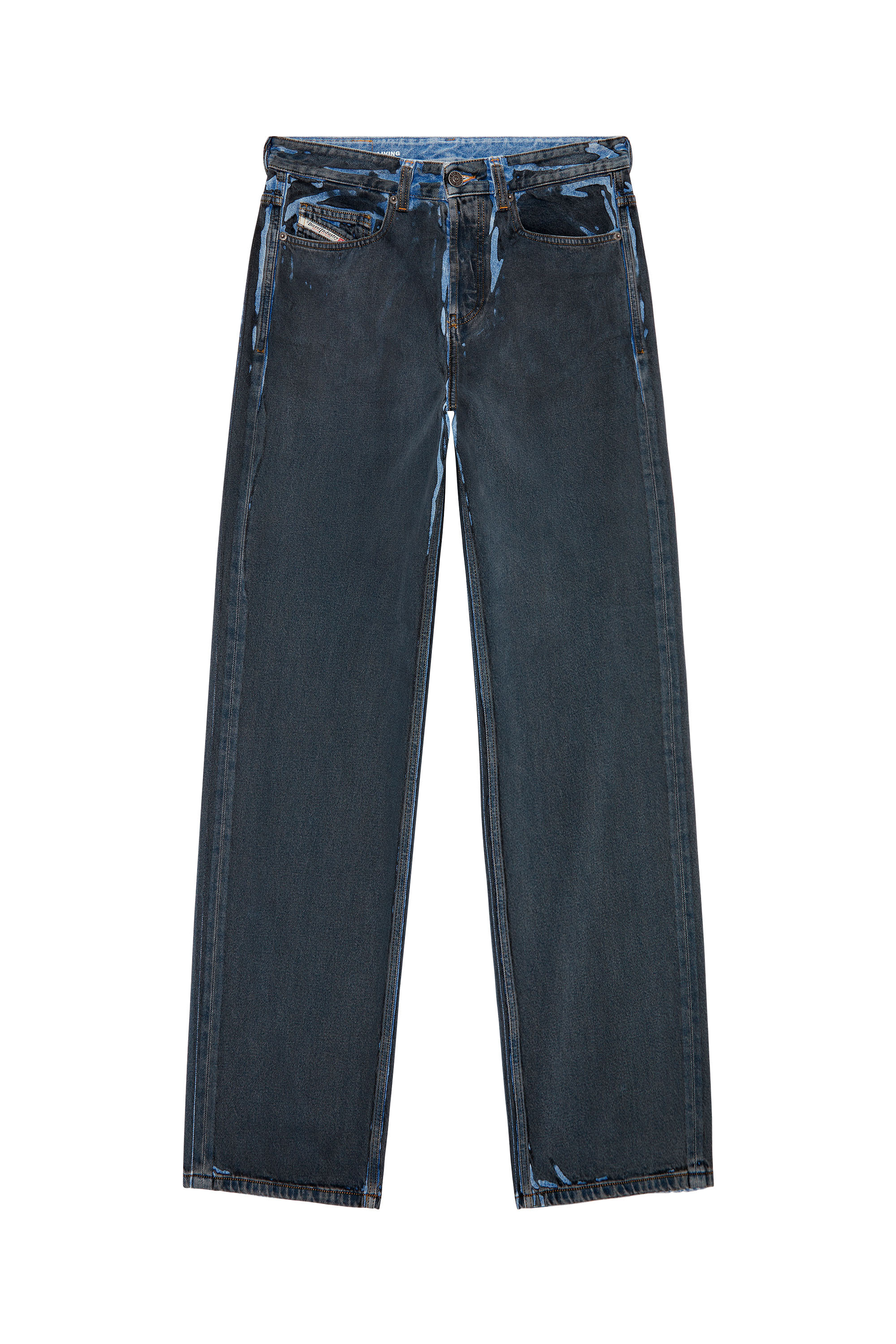 Diesel - Straight Jeans 2001 D-Macro 09I47, Noir/Gris foncé - Image 6