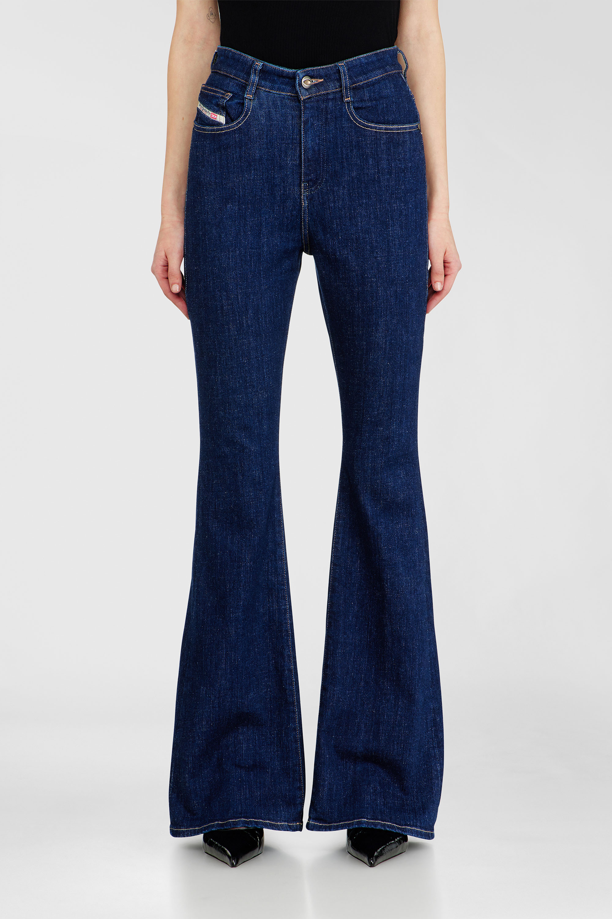 Diesel - Bootcut Jeans 1973 D-Partt 09Q03 Femme, Bleu Fonc&eacute; - Image 2