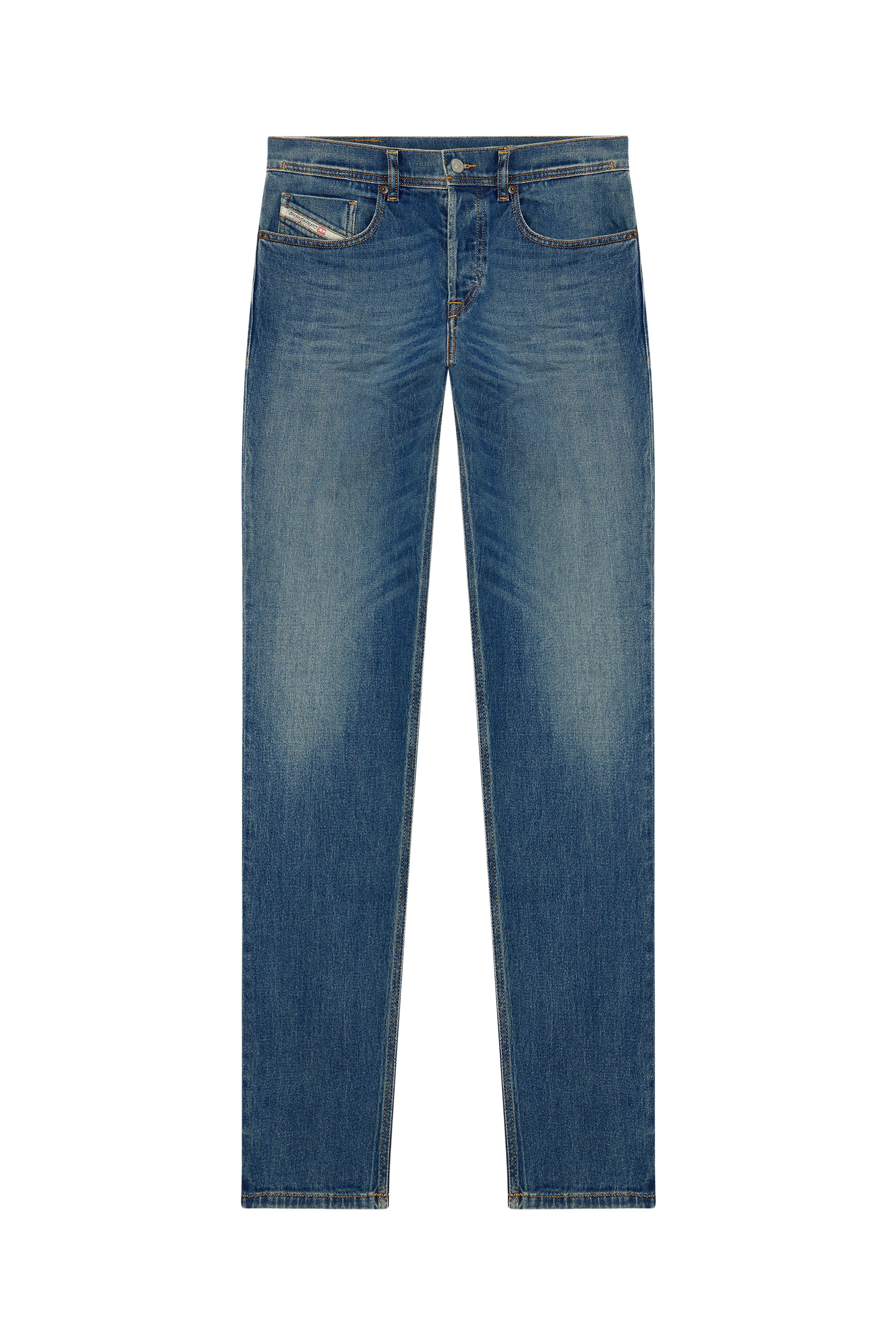 Diesel - Tapered Jeans 2023 D-Finitive 09F88, Mittelblau - Image 5
