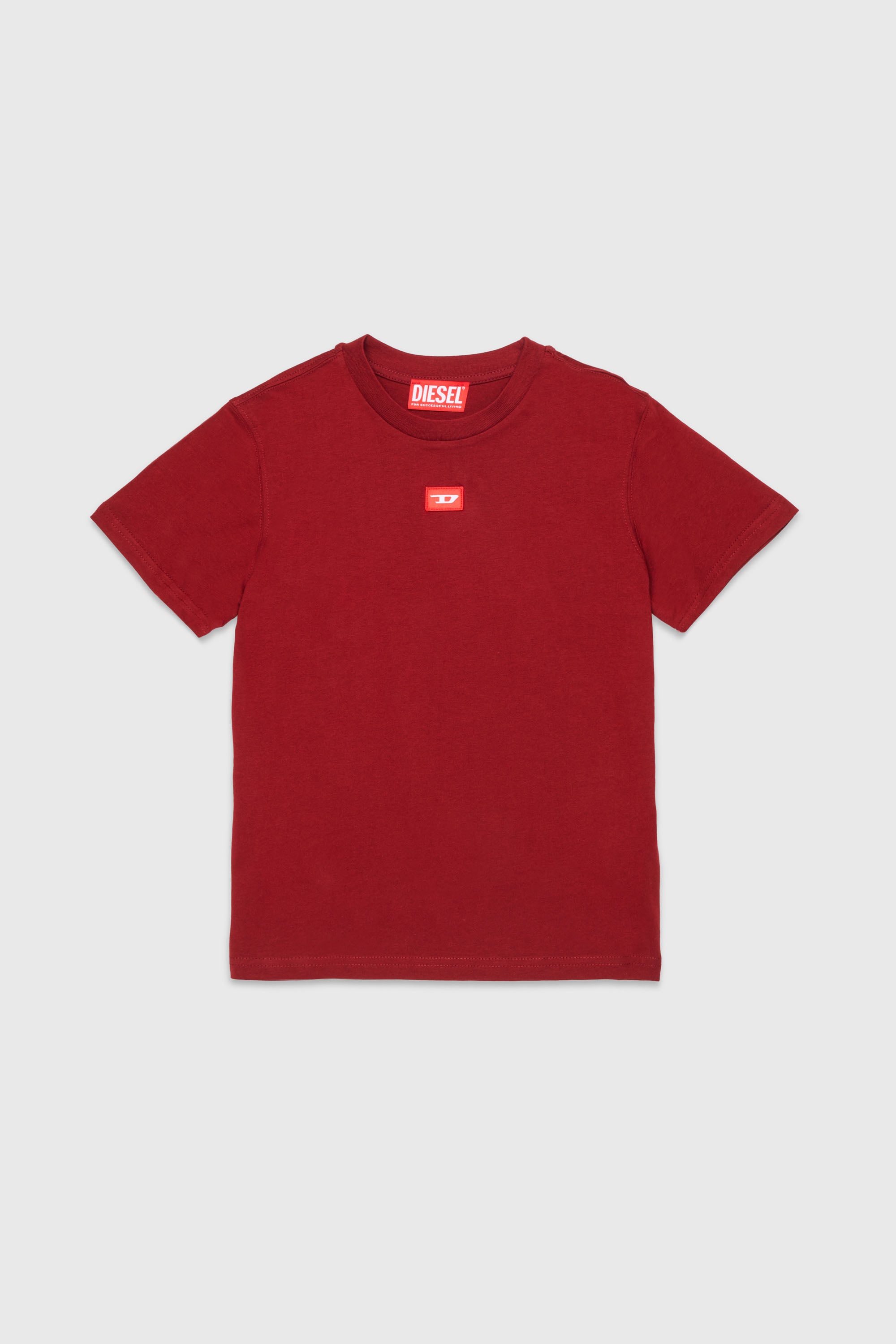 Diesel - TXDIEGO, T-shirt en coton avec &eacute;cusson Homme in Rouge - 1