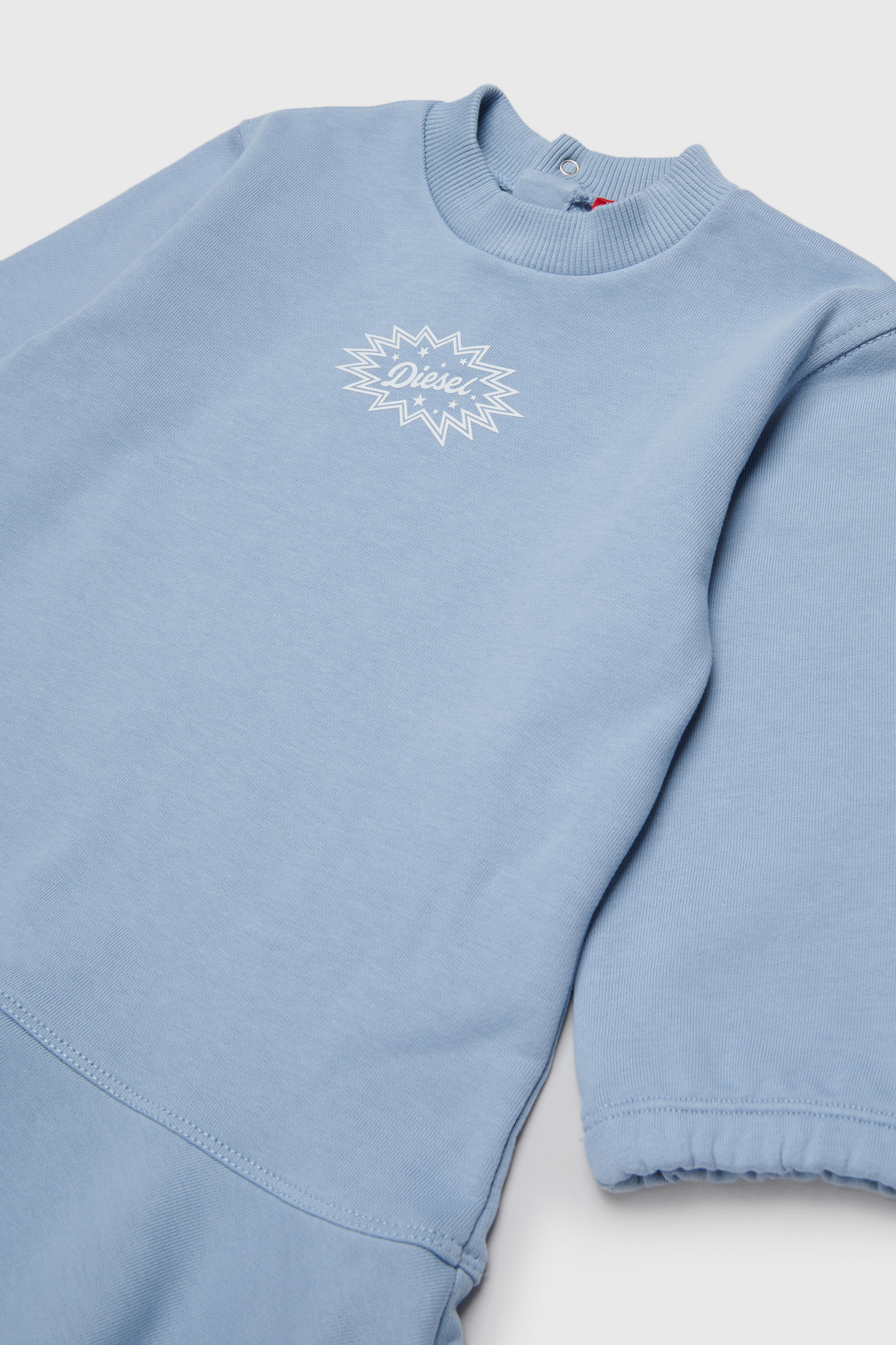 Diesel - DFUMB, Robe sweat &agrave; base volant&eacute;e Femme in Bleu - 3