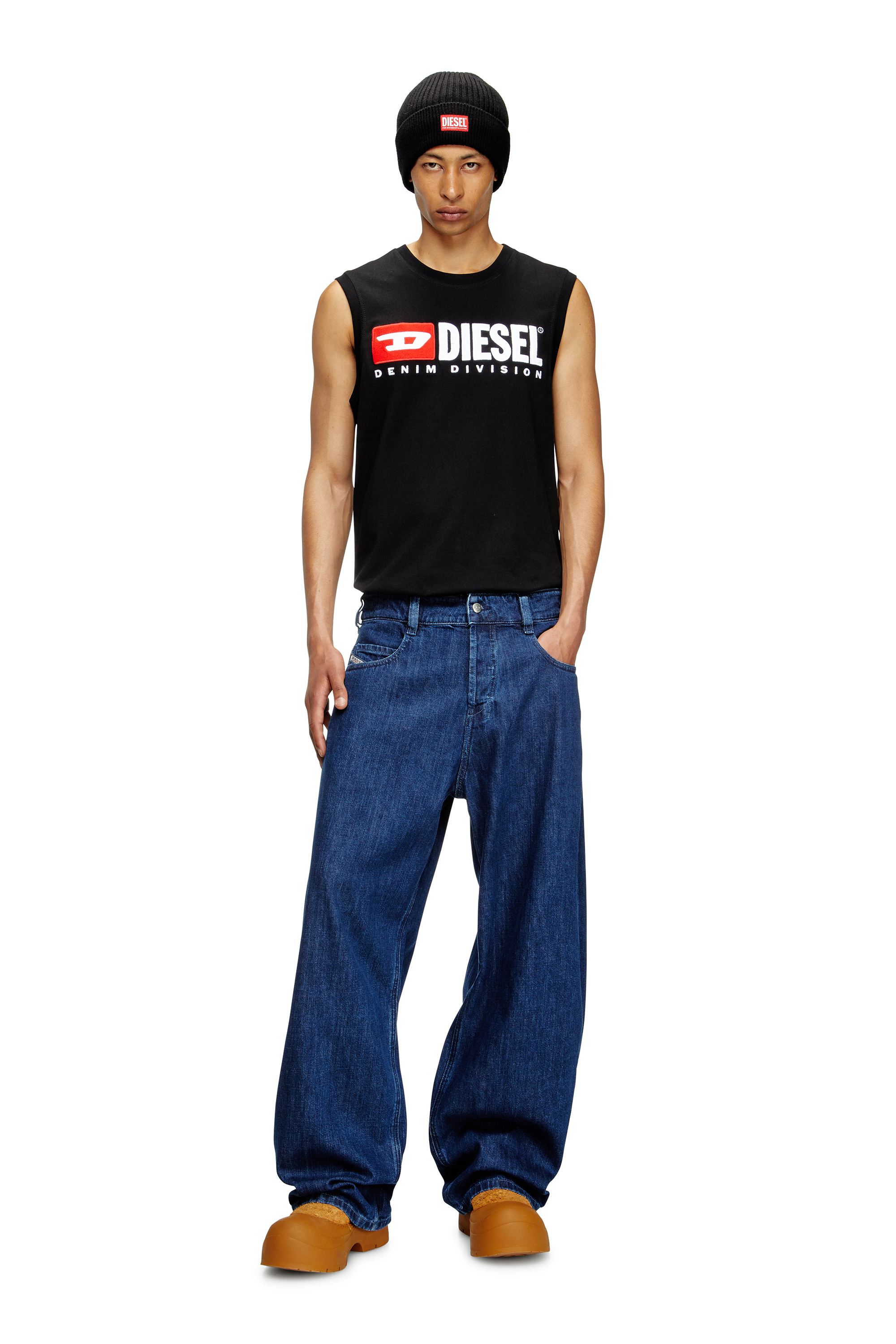 Diesel - Relaxed Jeans 1997 D-Enim 0DBDX Mixte, Bleu Foncé - Image 2