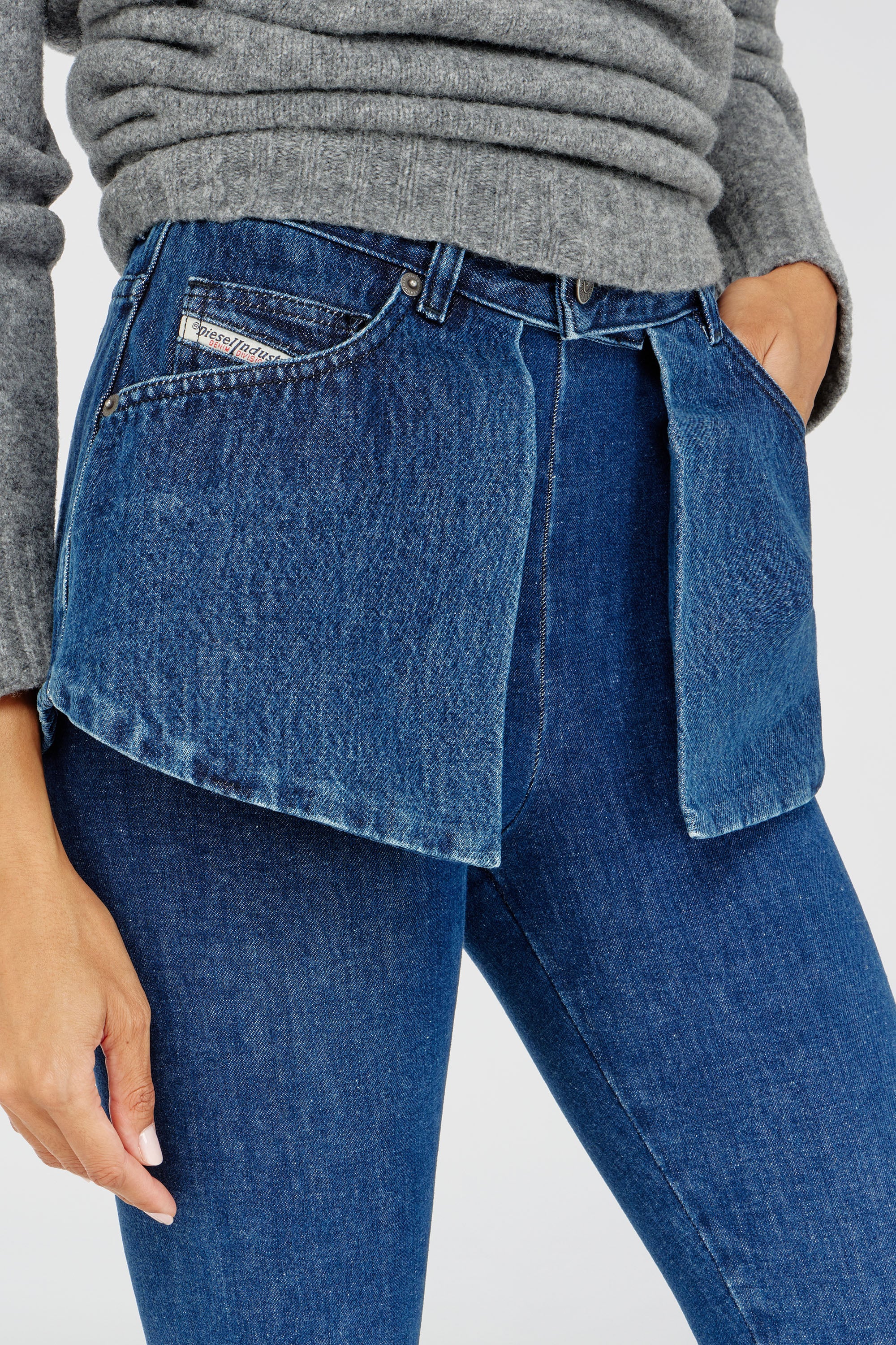 Diesel - Skinny Jeans D-Spika 09R31 Donna, Blu Scuro - Image 8