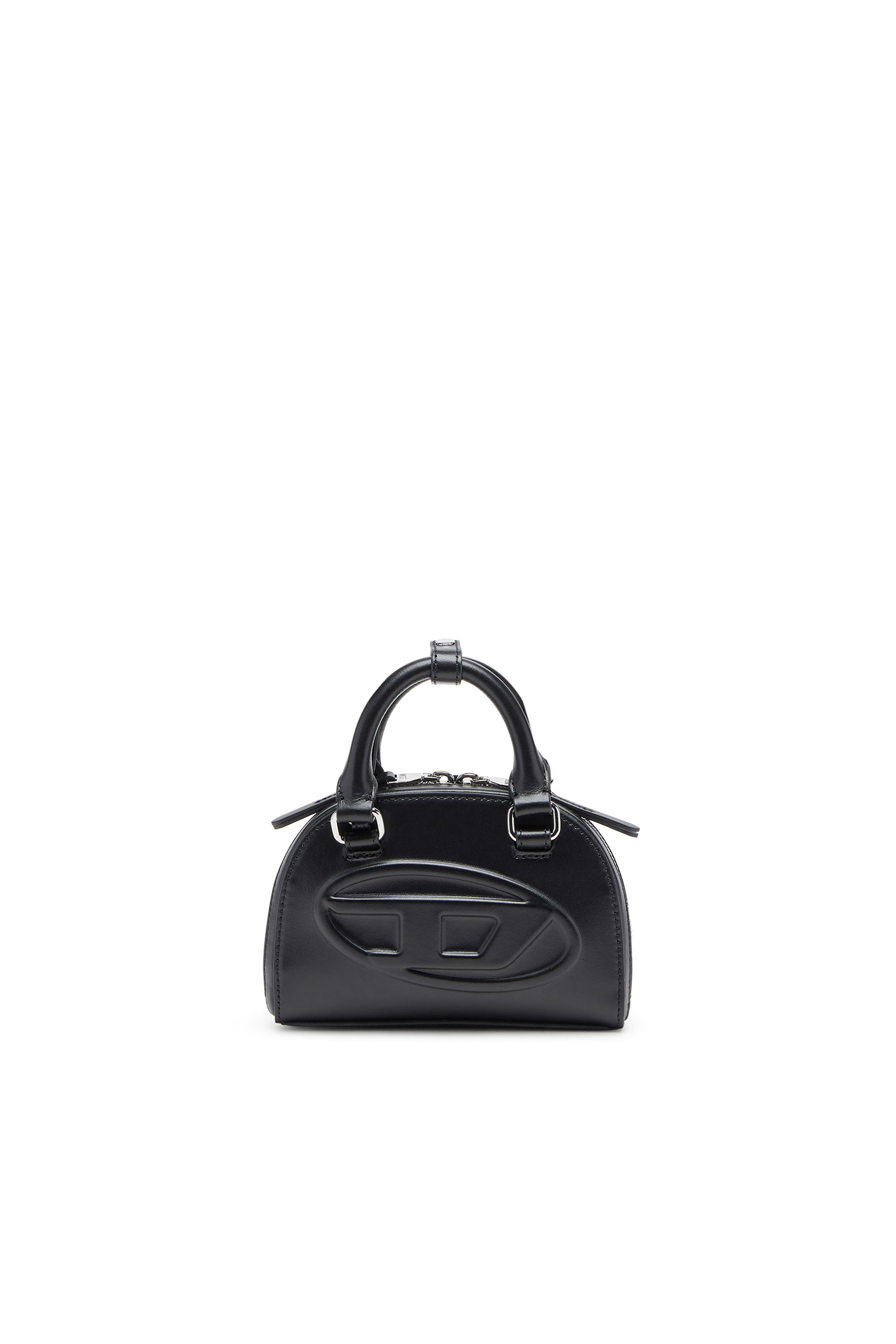 Diesel - 1DR DOME CROSSBODY XS, Damen 1DR Dome-Mini-Umhängetasche aus Nappaleder in Schwarz - 1