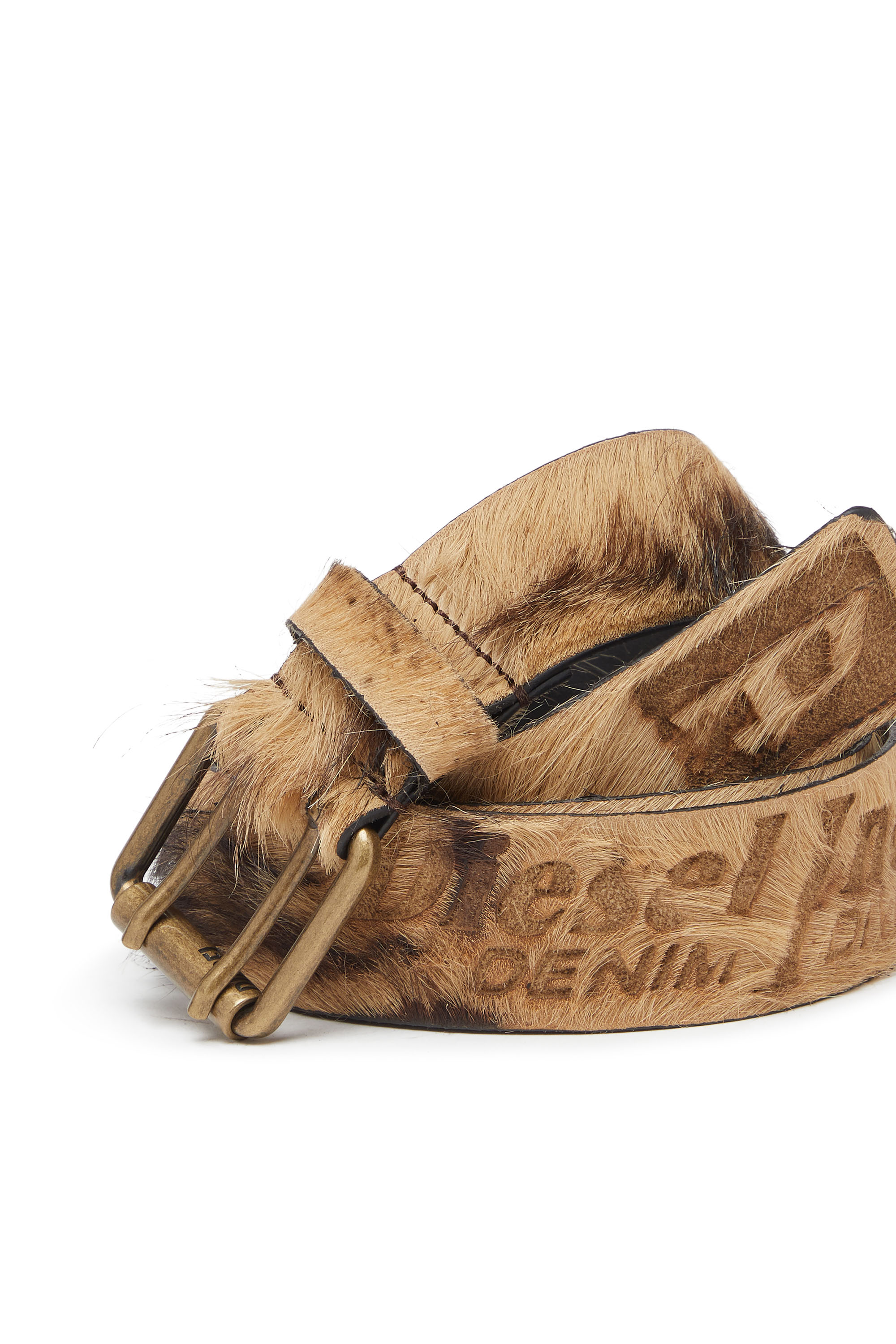 Diesel - B-FLAG-D, Cintura 4cm in cavallino Unisex in Marrone - 3