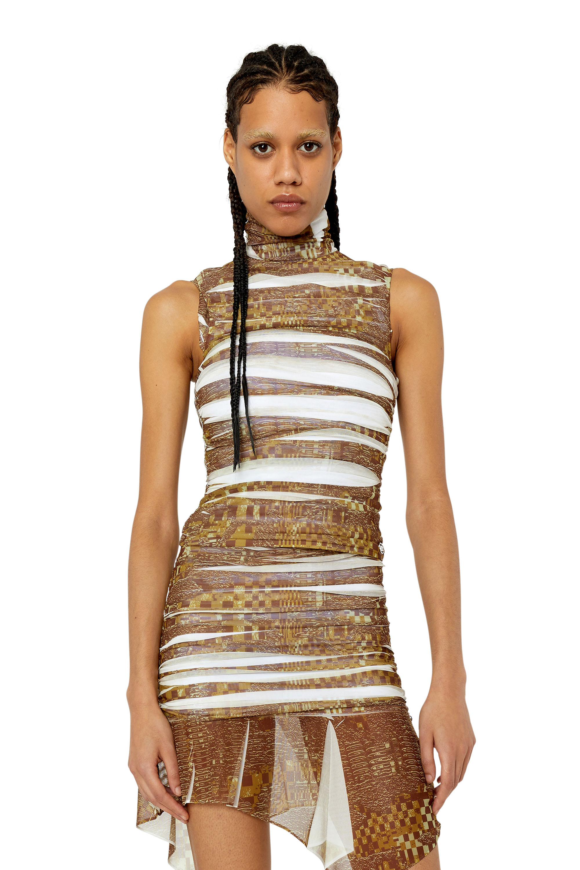 Diesel - T-BEE, Marron/Blanc - Image 1