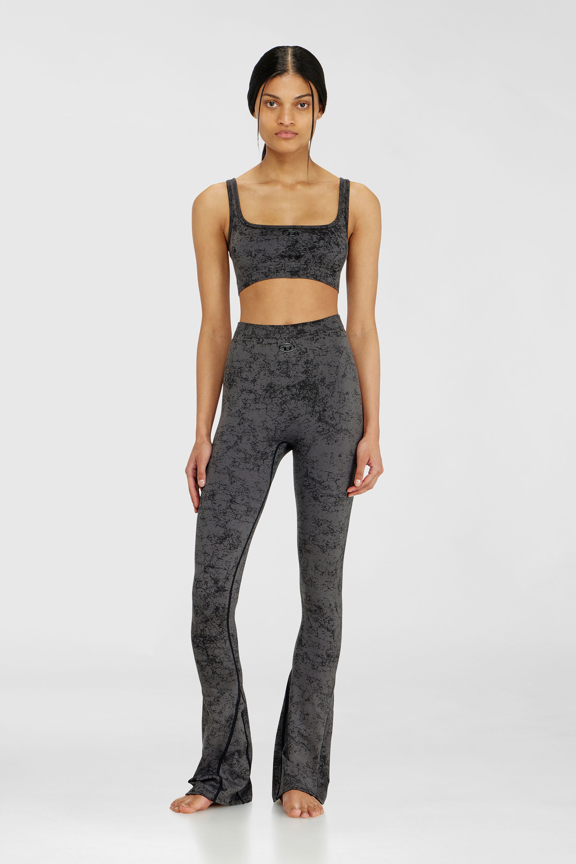 Diesel - HELLA-UTLT, Brassi&egrave;re de sport &agrave; imprim&eacute; utilitaire Femme in Gris - 1