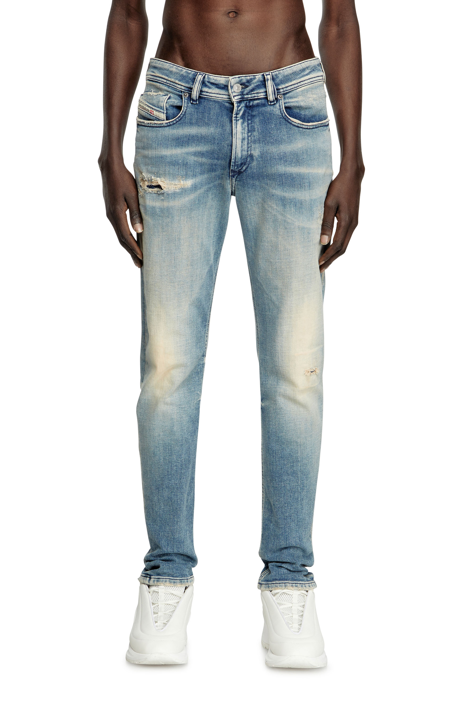 Diesel - Skinny Jeans 1979 Sleenker 09K58 Uomo, Blu Chiaro - Image 1