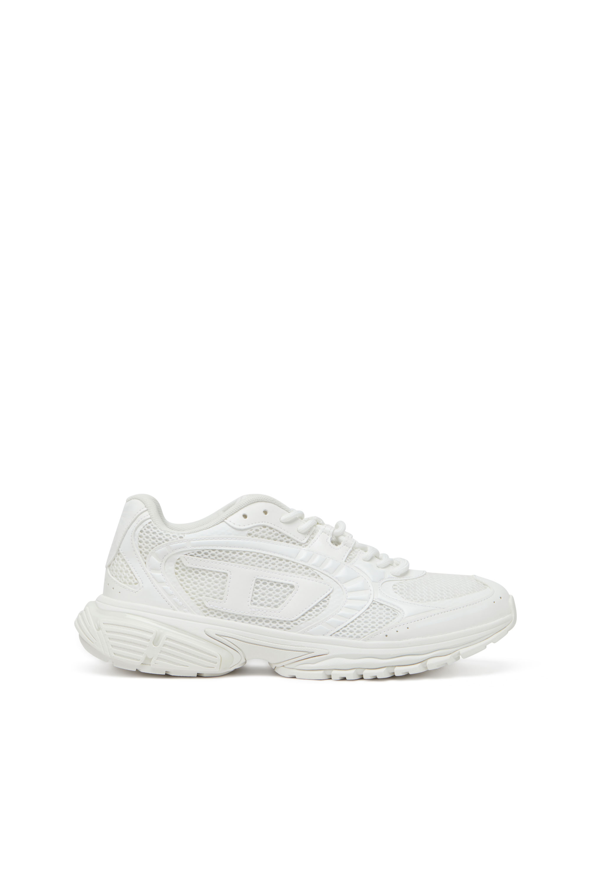 Diesel - S-PRO-V-DENSE LOW, S-Pro-V-Dense-Sneaker in rete con logo Oval D Uomo in Bianco - 1