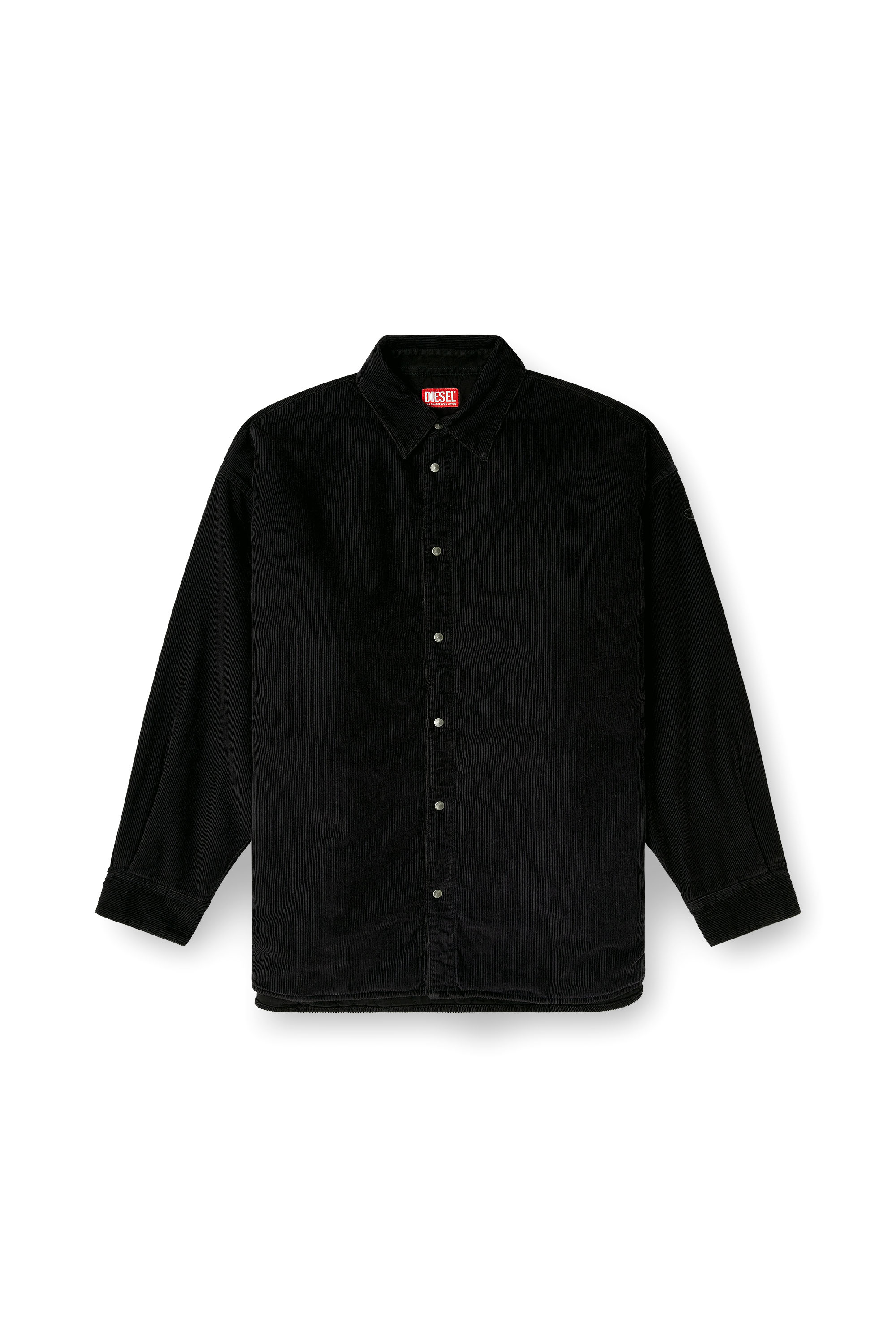 Diesel - S-BAGGY-PADD-HGBK, Camicia in cotone con ricamo Oval D Uomo in ToBeDefined - 3