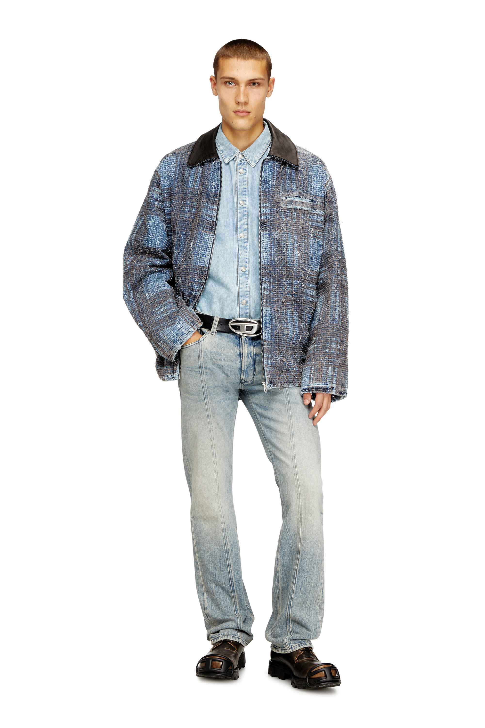 Diesel - Regular Jeans 1985 Larkee 09N55 Uomo, Blu Chiaro - Image 1