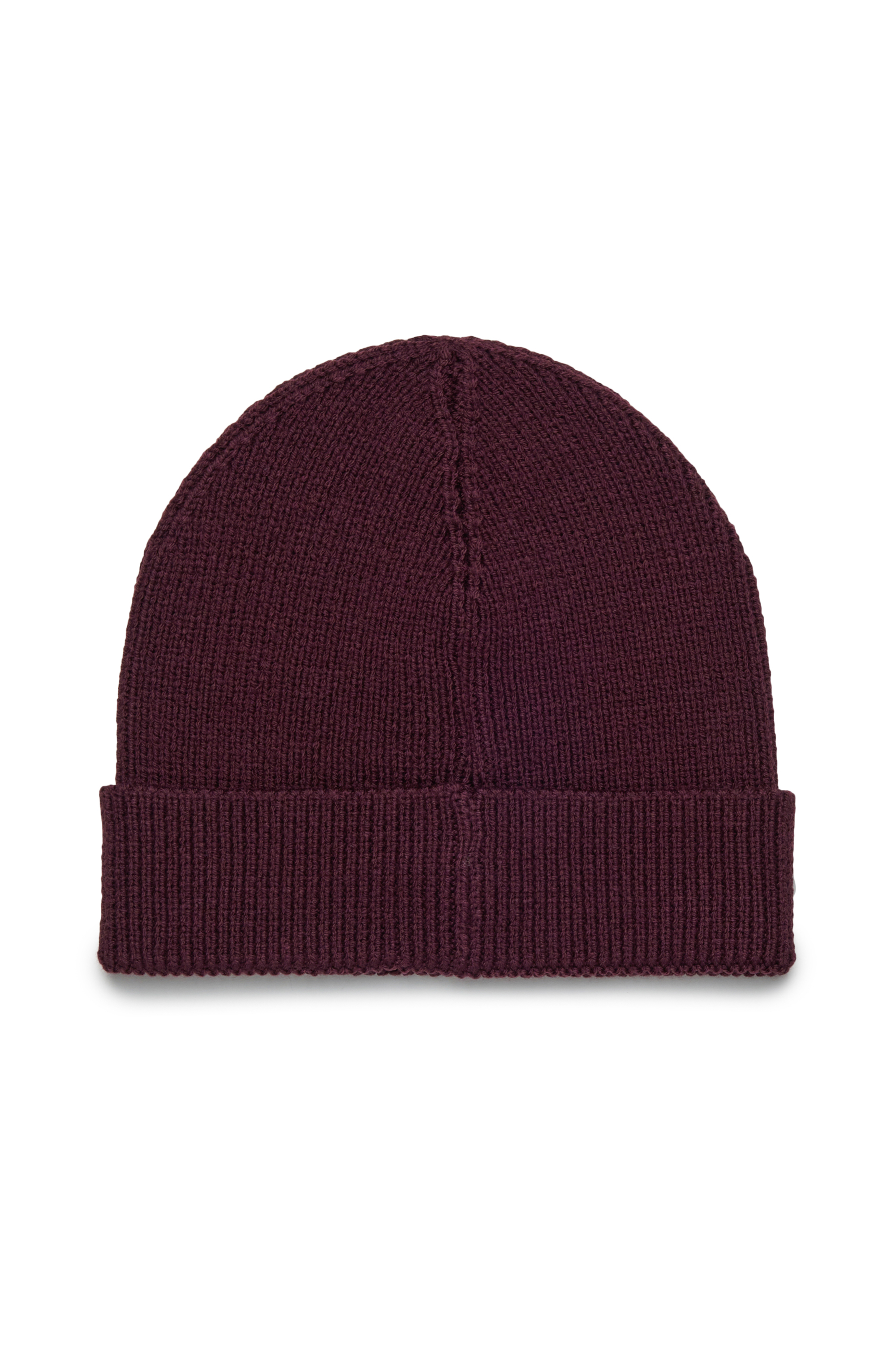 Diesel - FKCODERFULLYC, Unisex Wollmütze mit gesticktem Logo in Dunkelviolett - 2