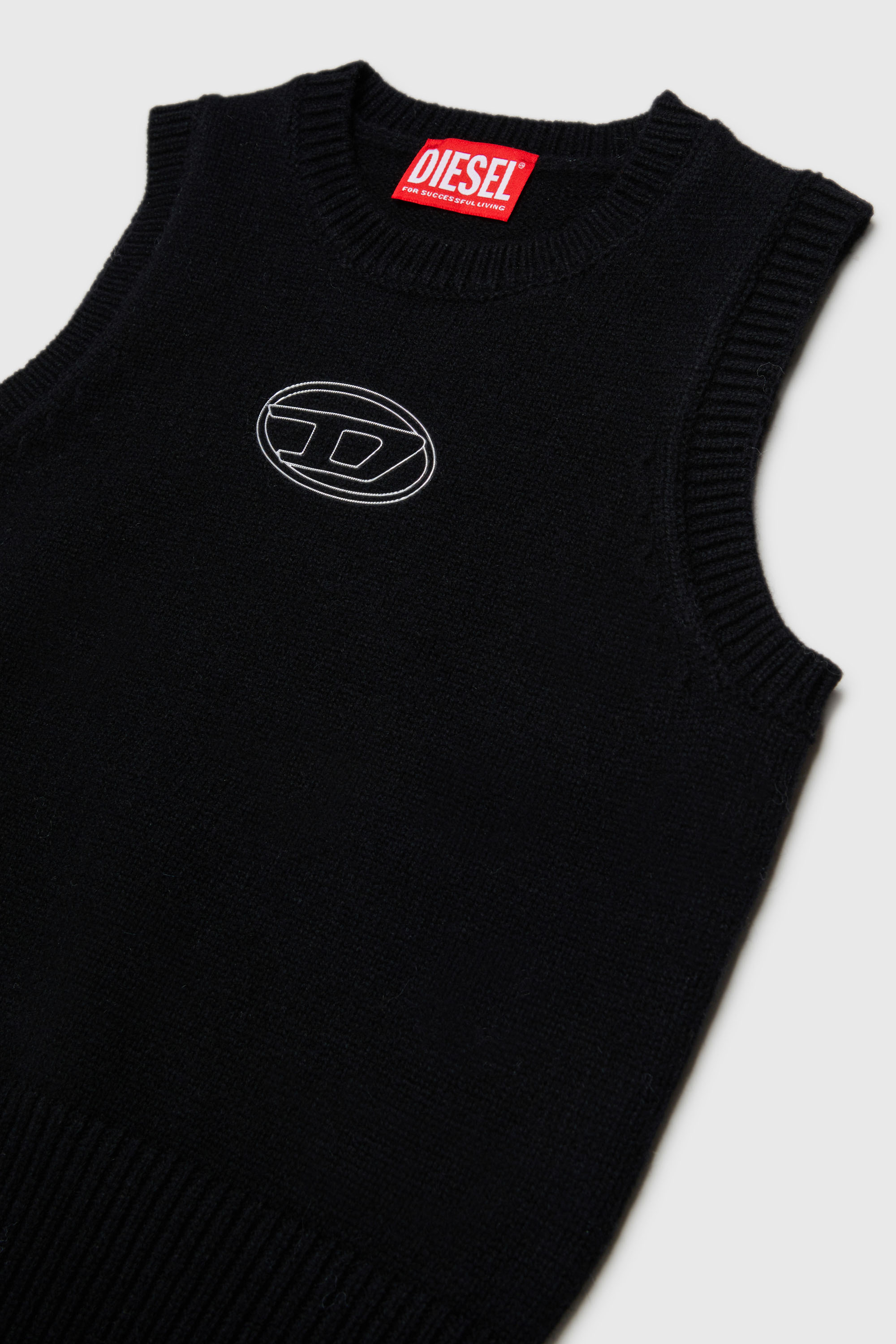 Diesel - KIMKY, Woman's Cashmere-enriched knit vest in Black - 3
