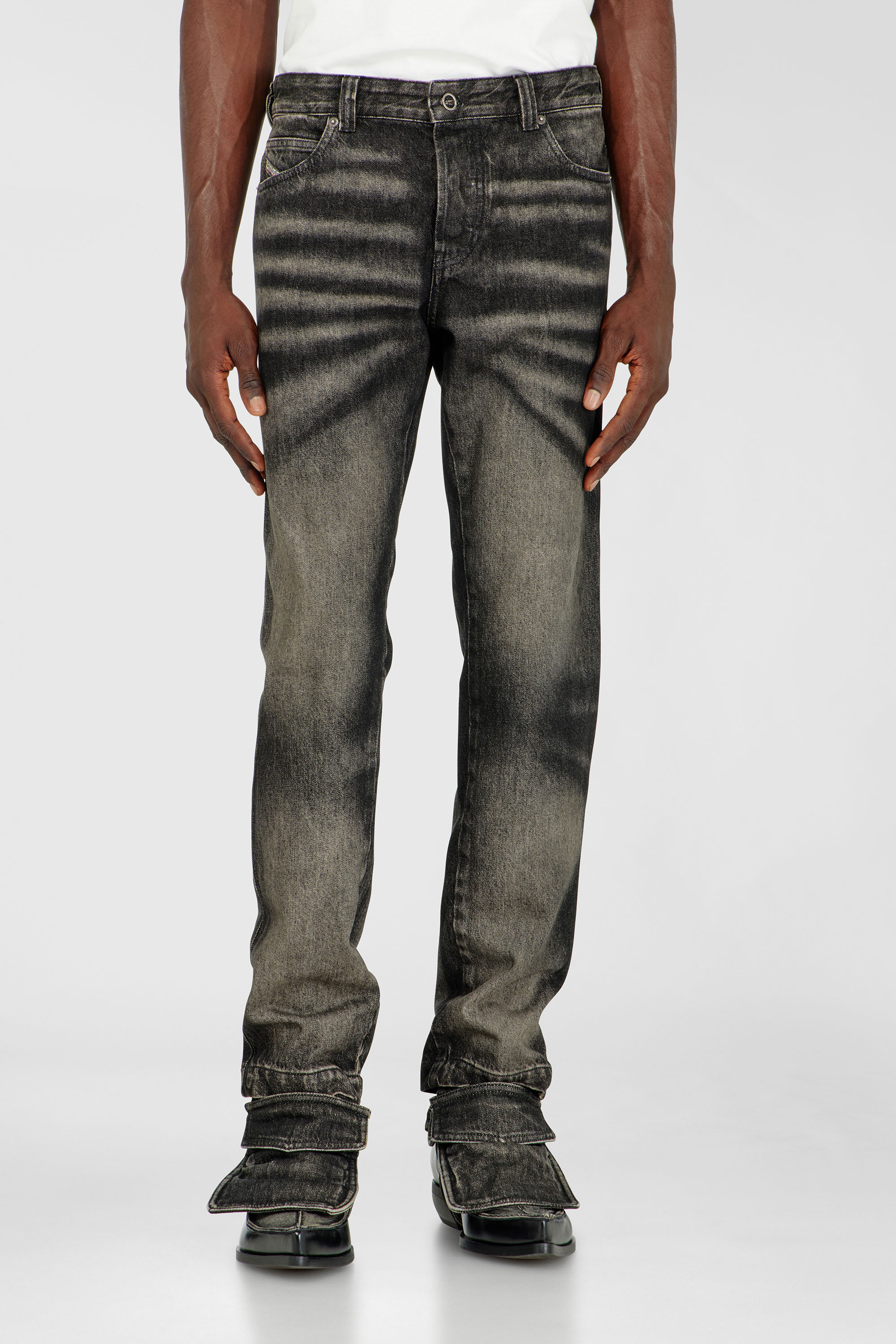 Diesel - Slim Jeans D-Ghetvyl 09R33 Uomo, Nero/Grigio scuro - Image 4