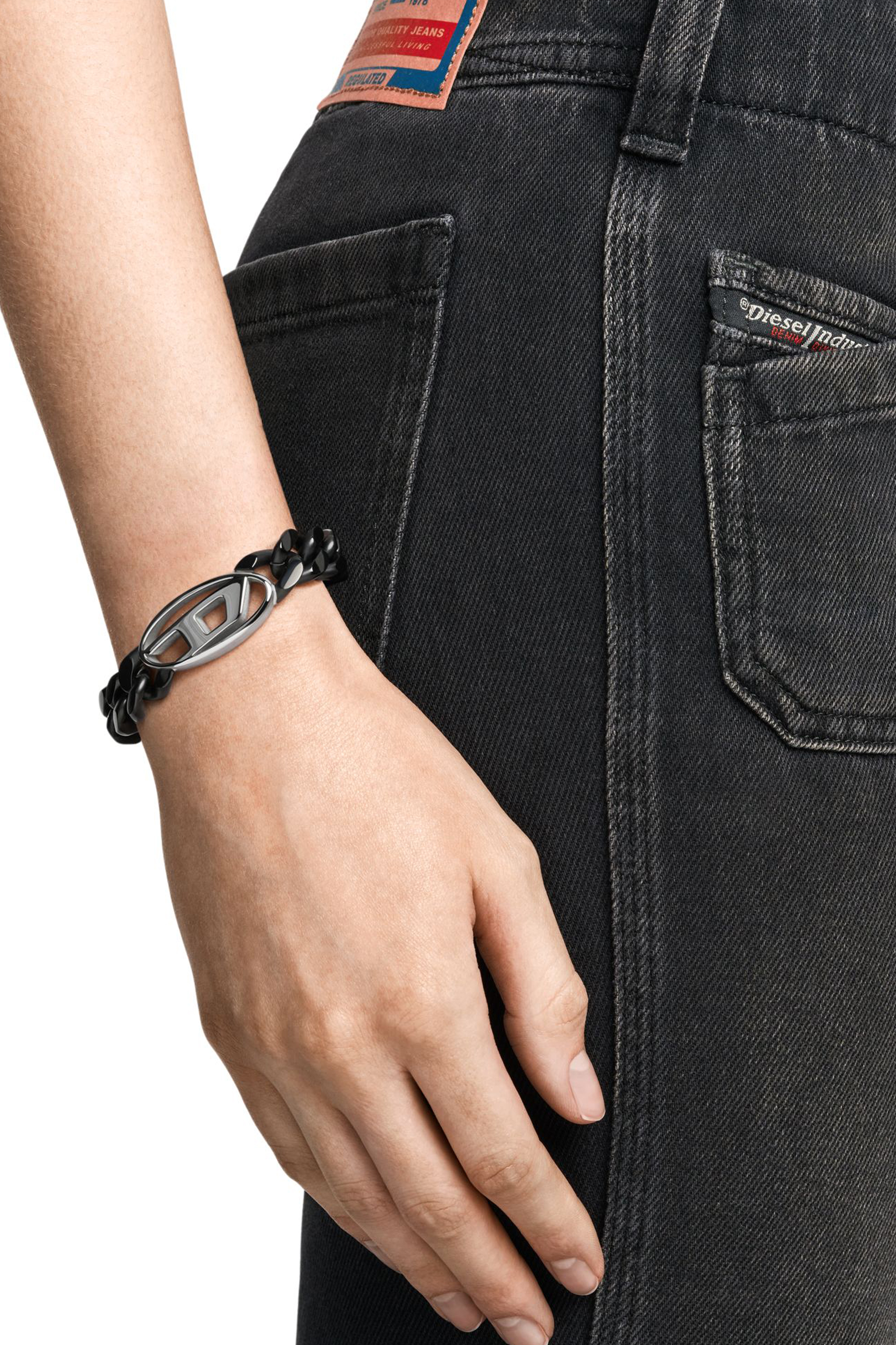 Diesel - DX1611931, Bracciale a catena in acciaio inossidabile Unisex in Nero - 3