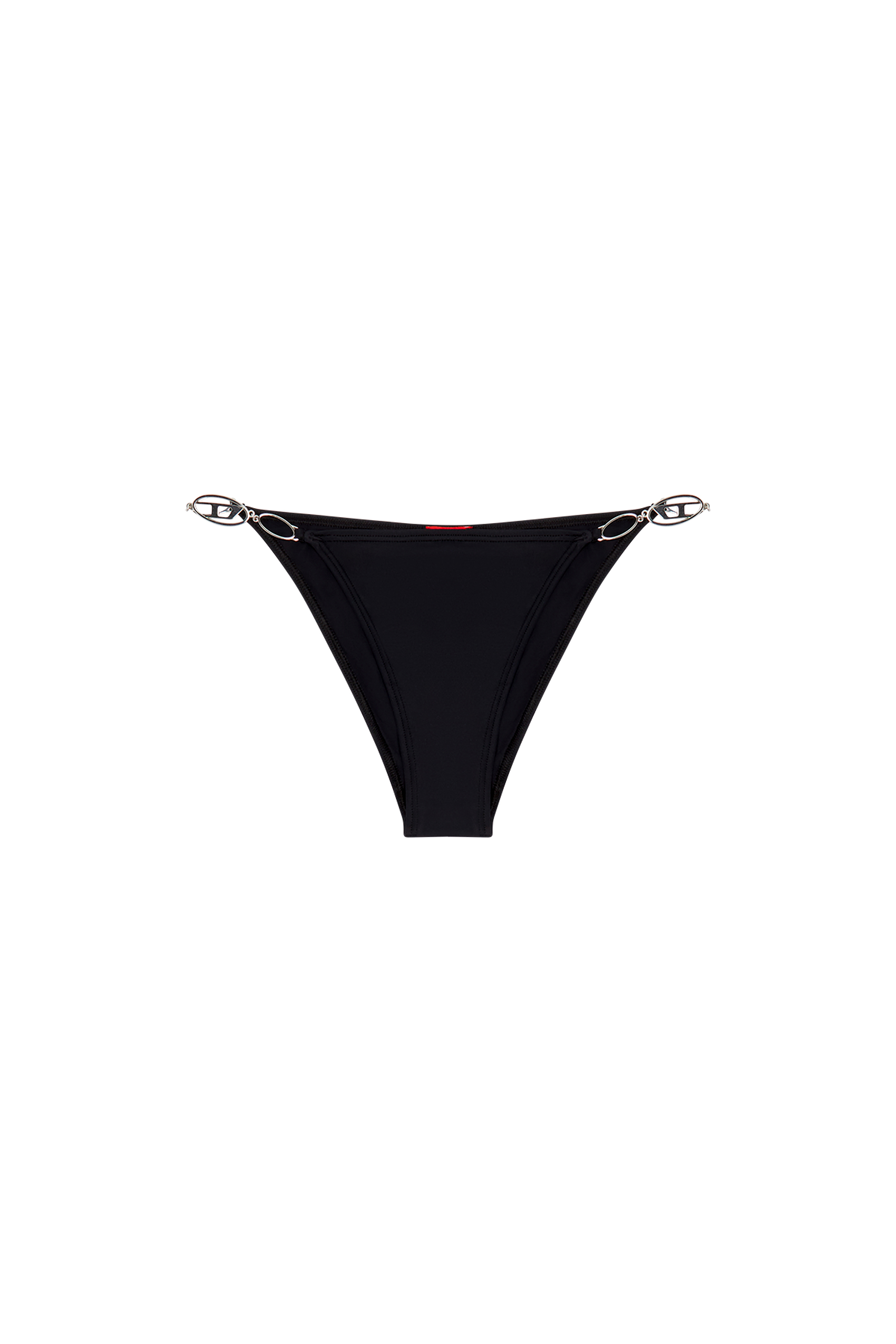 Diesel - BFPN-IRINA, Femme Bas de bikini avec plaques Oval D in Noir - Image 4