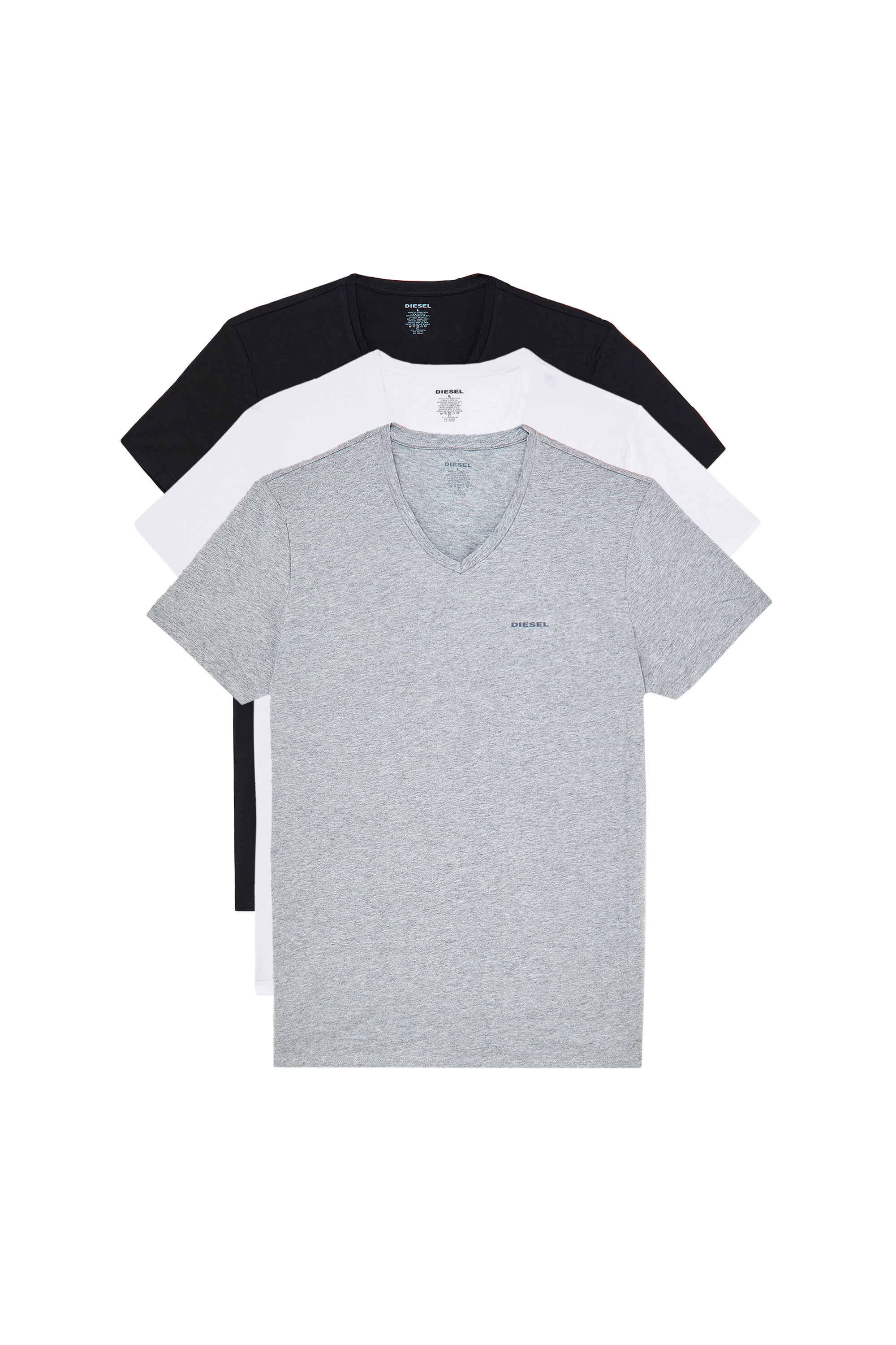 UMTEE-JAKE-VTHREEPAC, Grigio - Tops