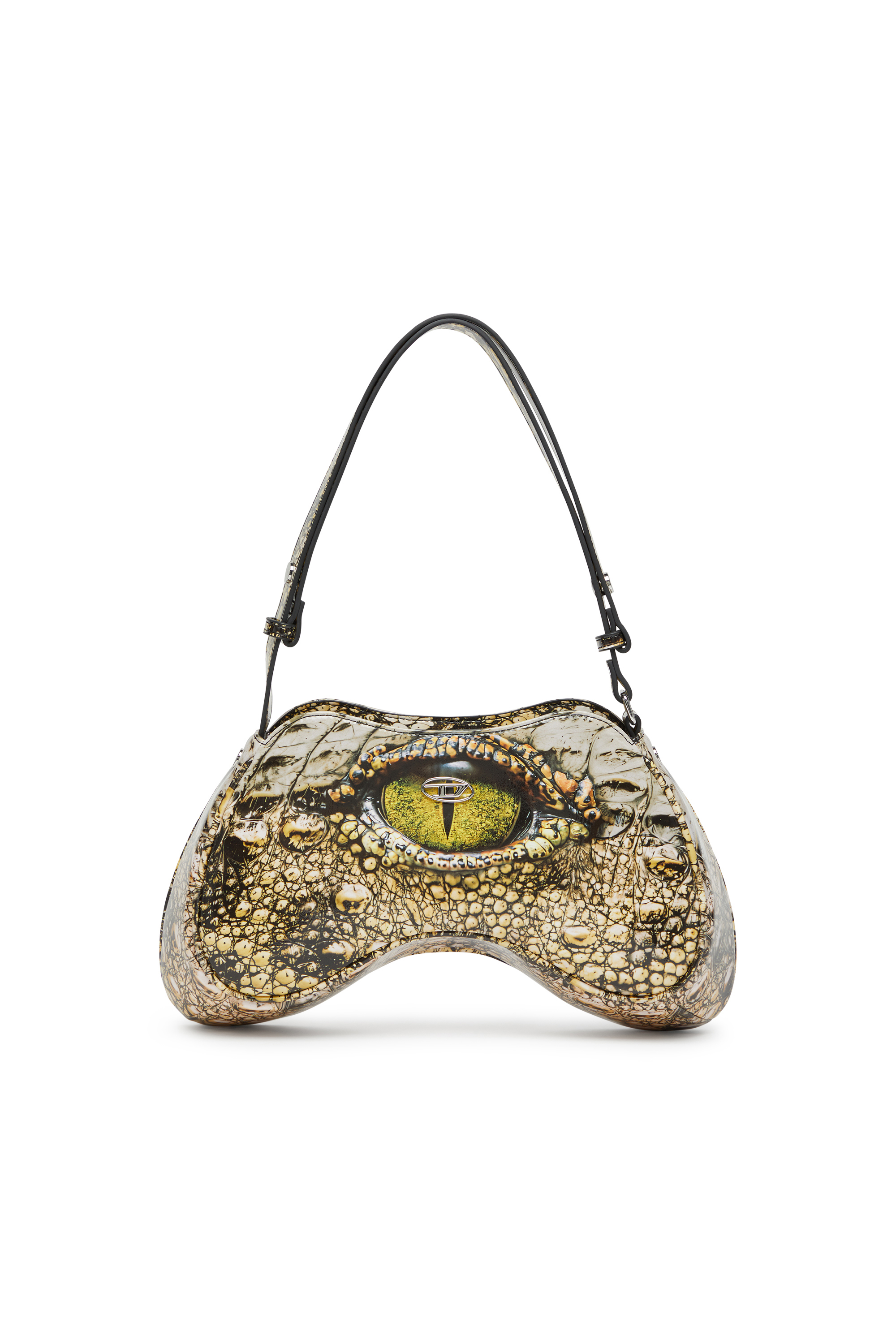 Diesel - PLAY SHOULDER, Damen Play-Glänzende Schultertasche in Gelb - 1