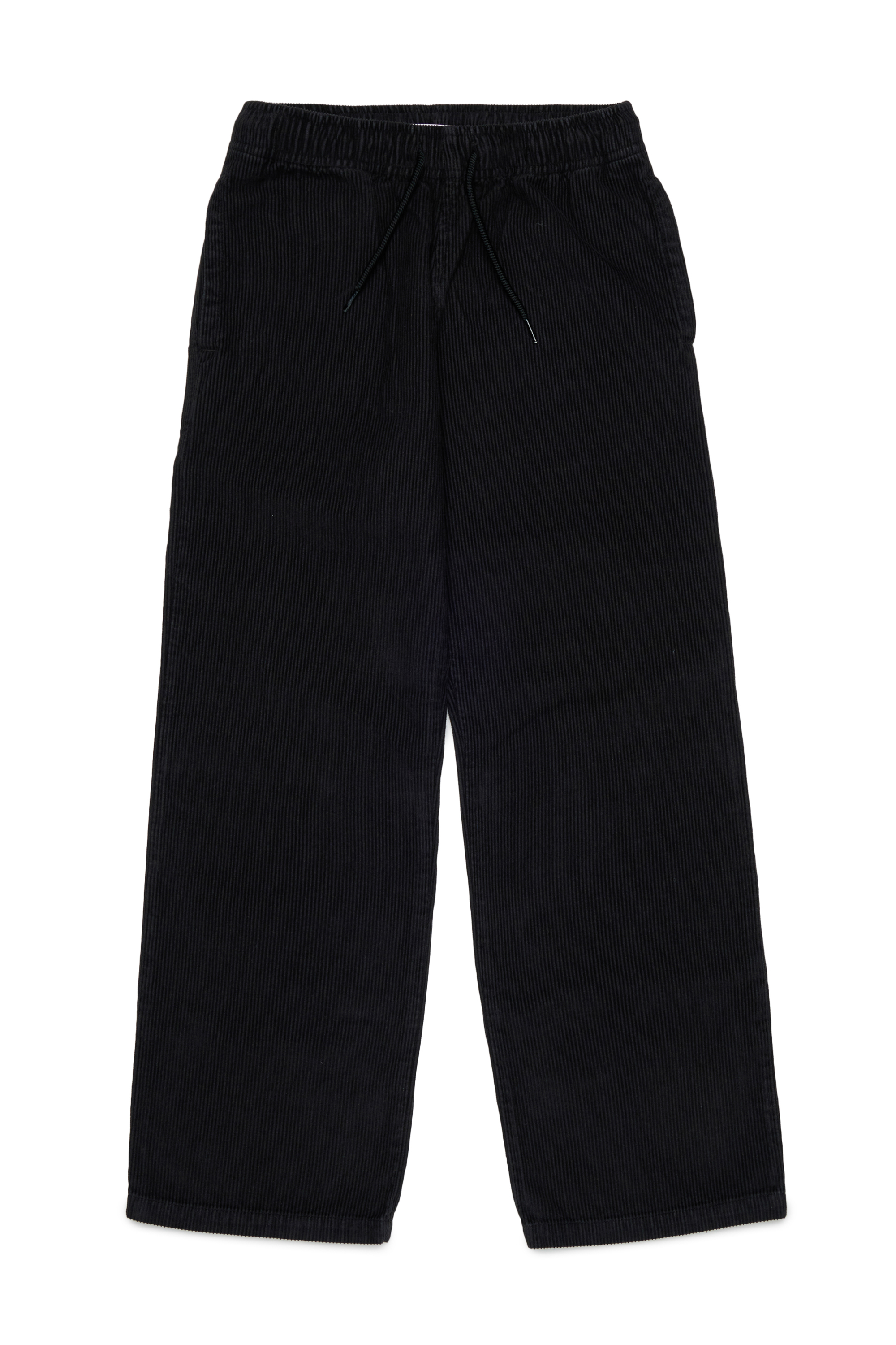 Diesel - PMILL, Pantaloni in velluto a coste con vita regolabile tramite coulisse Uomo in Nero - 1