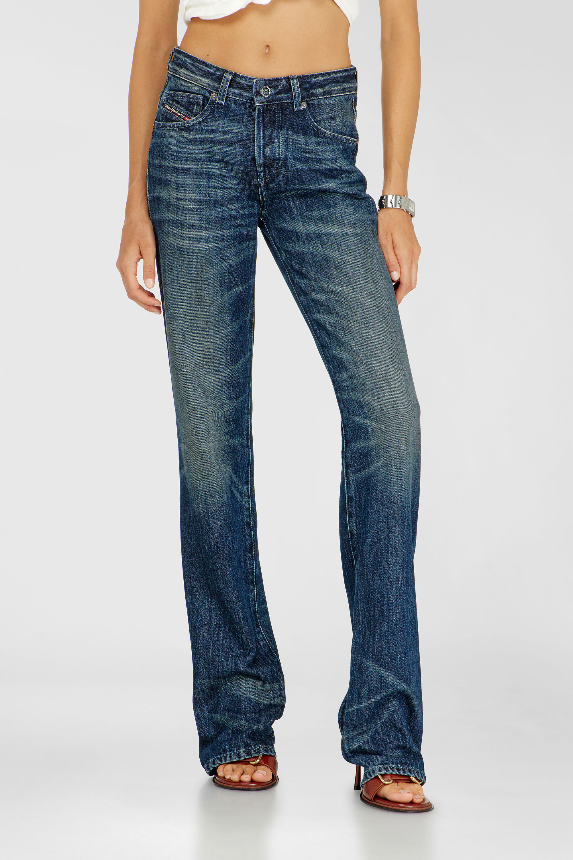 Diesel - Damen Regular Jeans D-Heel 007FZ, Dunkelblau - 4