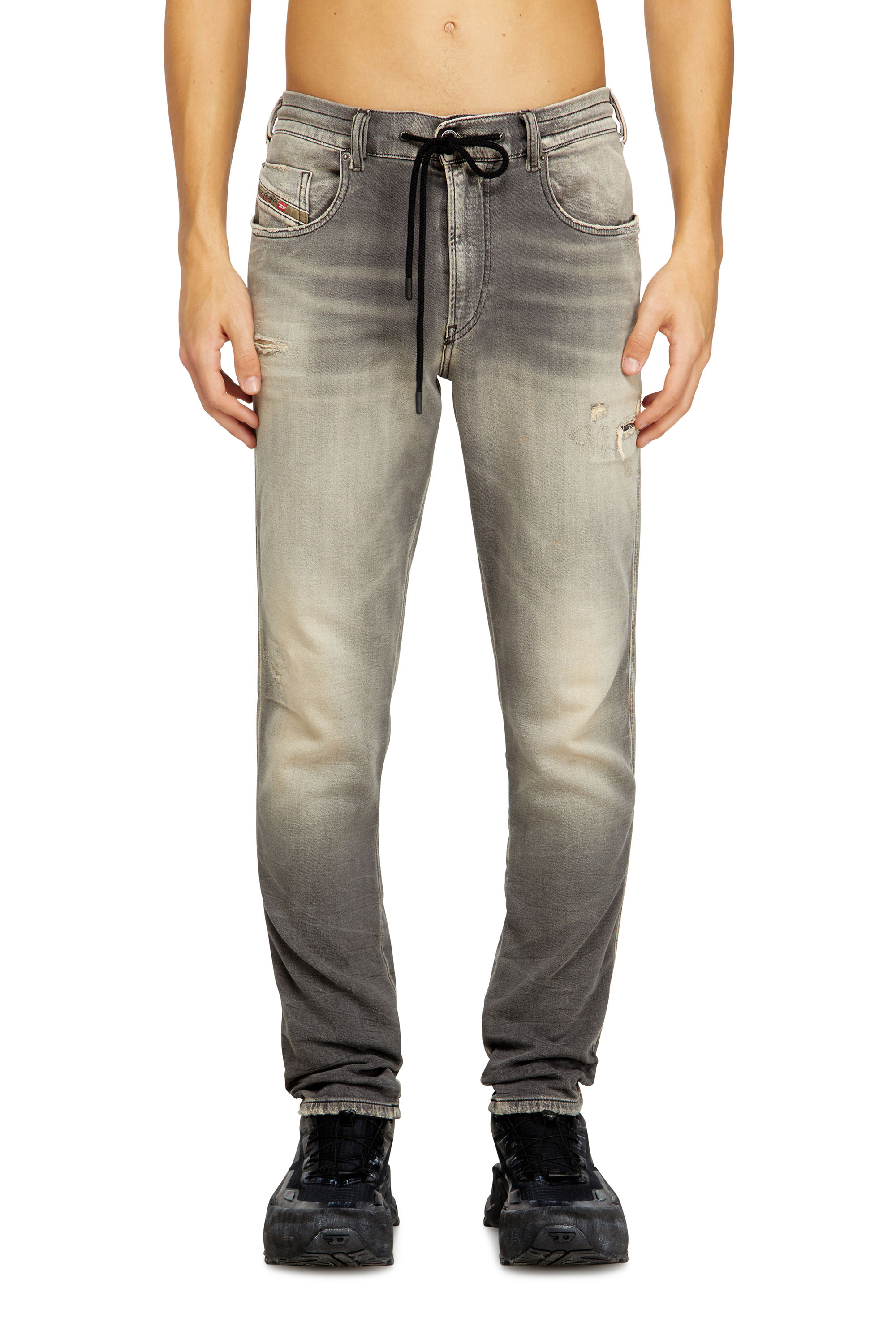 Diesel - Herren Slim 2062 D-Strukt Joggjeans® 068UH, Hellgrau - 1