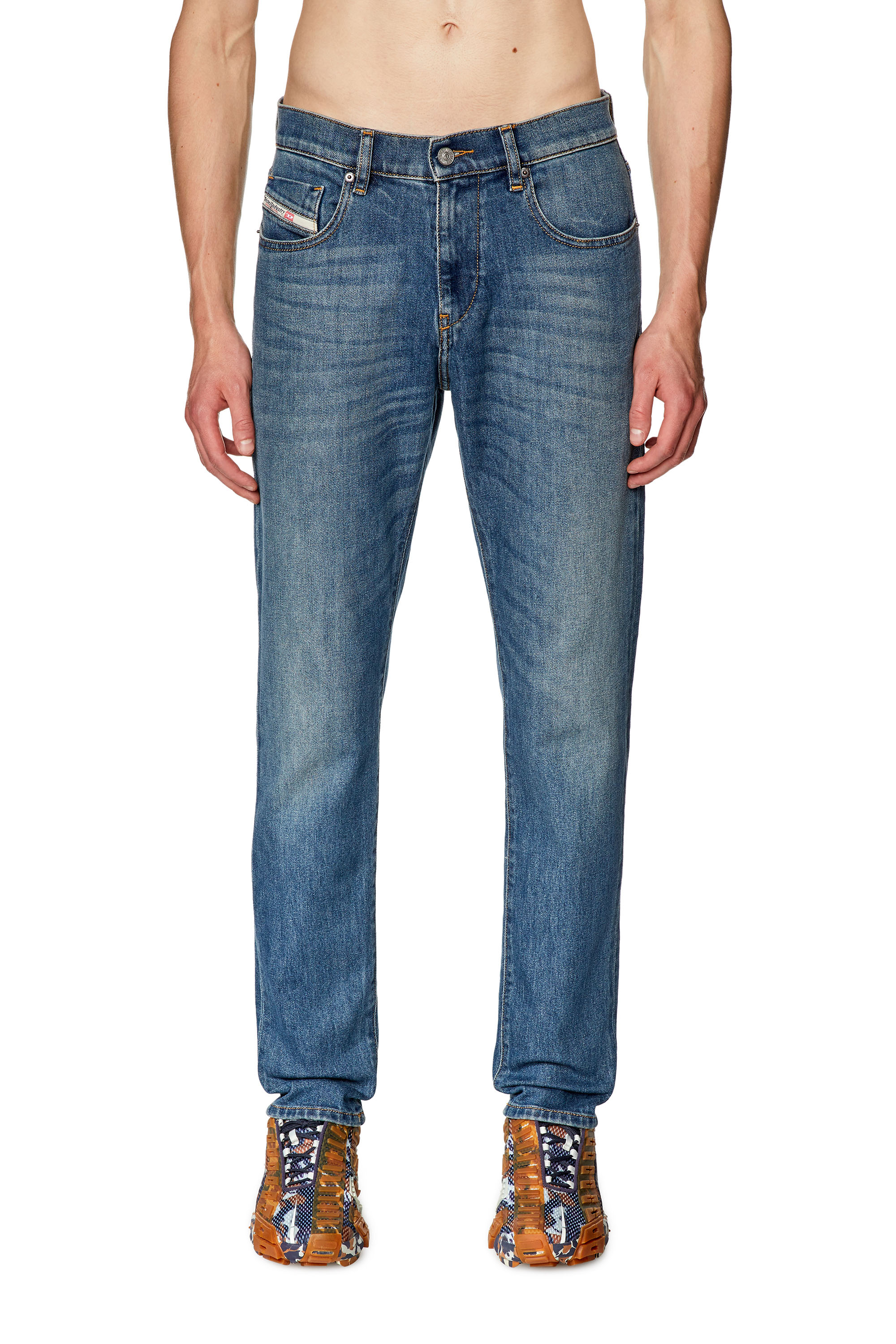Diesel - Slim Jeans 2019 D-Strukt 09F88, Mittelblau - Image 1