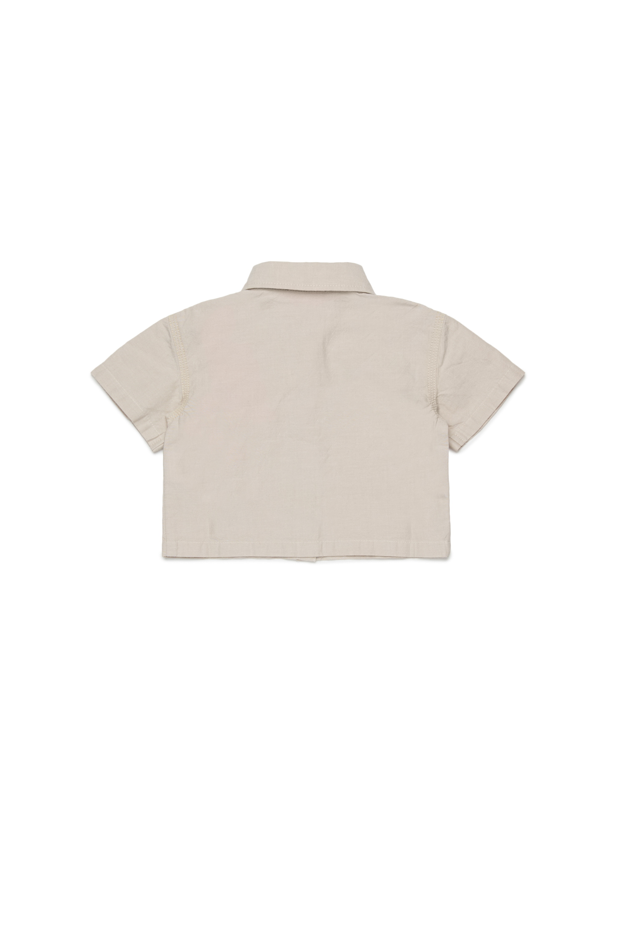 Diesel - COLDYB, Camicetta a maniche corte con taschino con logo Donna in Bianco - 2