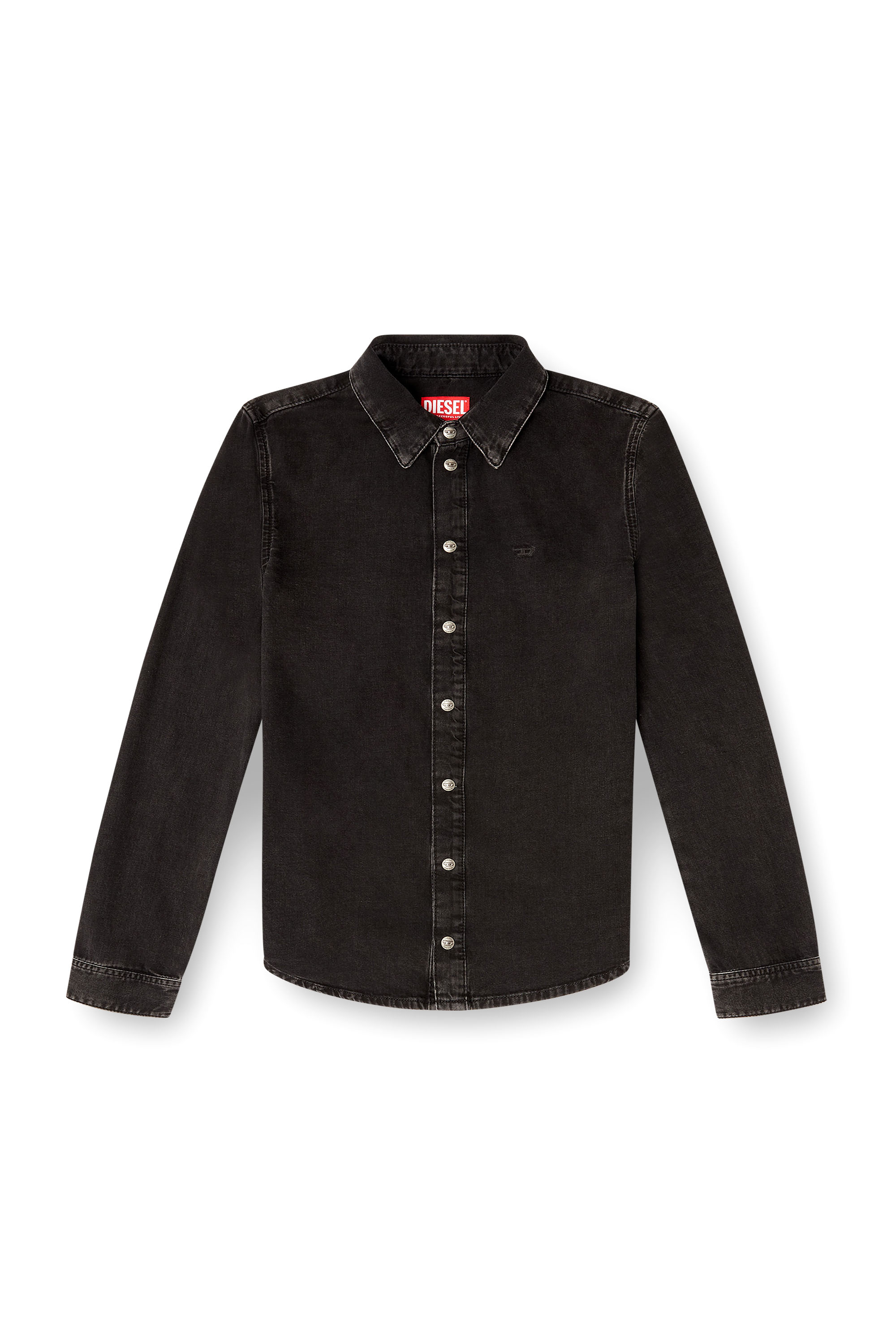 Diesel - DE-EAZY, Camicia in denim con cuciture a contrasto Donna in ToBeDefined - 3