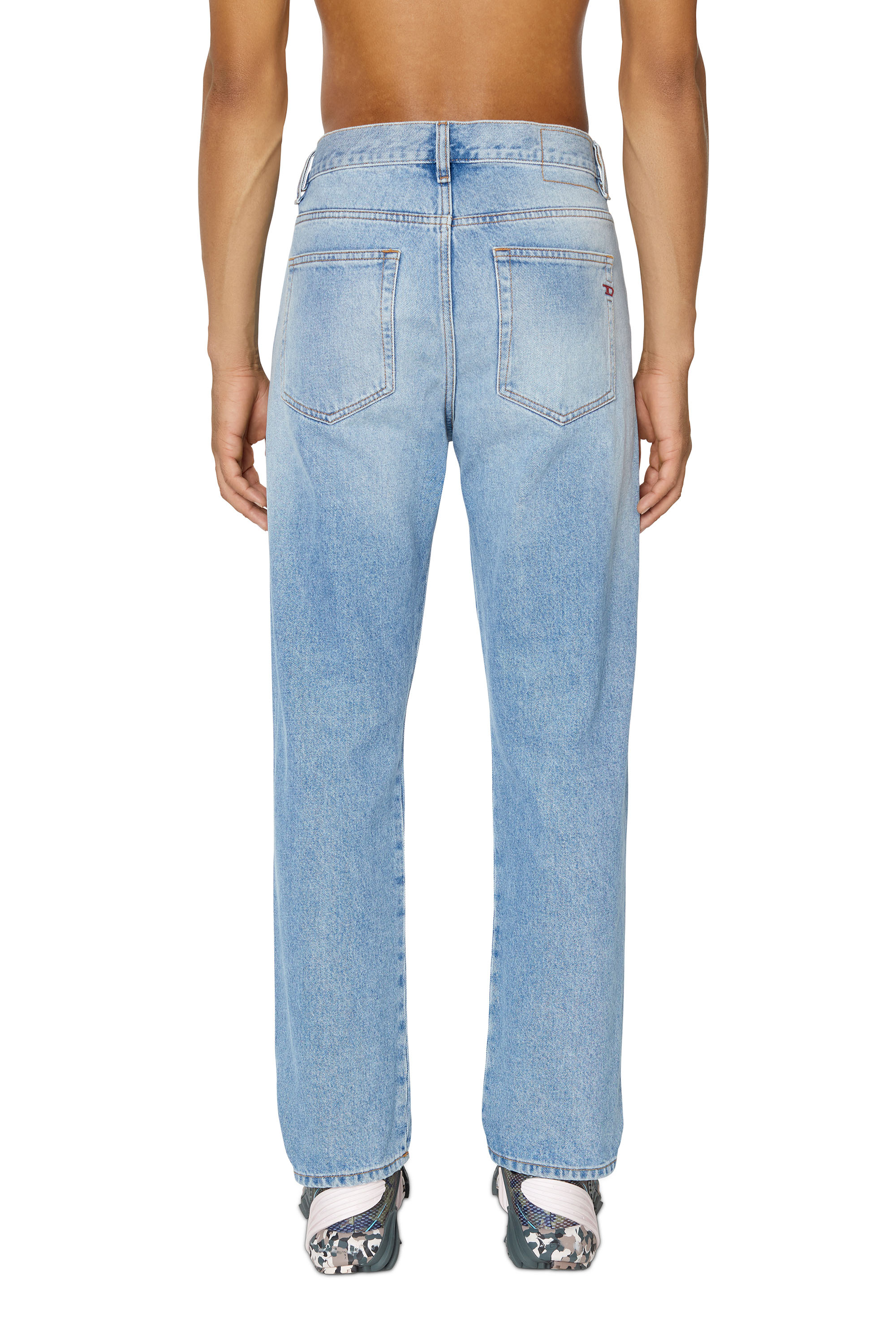 Diesel - 2020 D-Viker 007G6 Straight Jeans, Blu Chiaro - Image 2