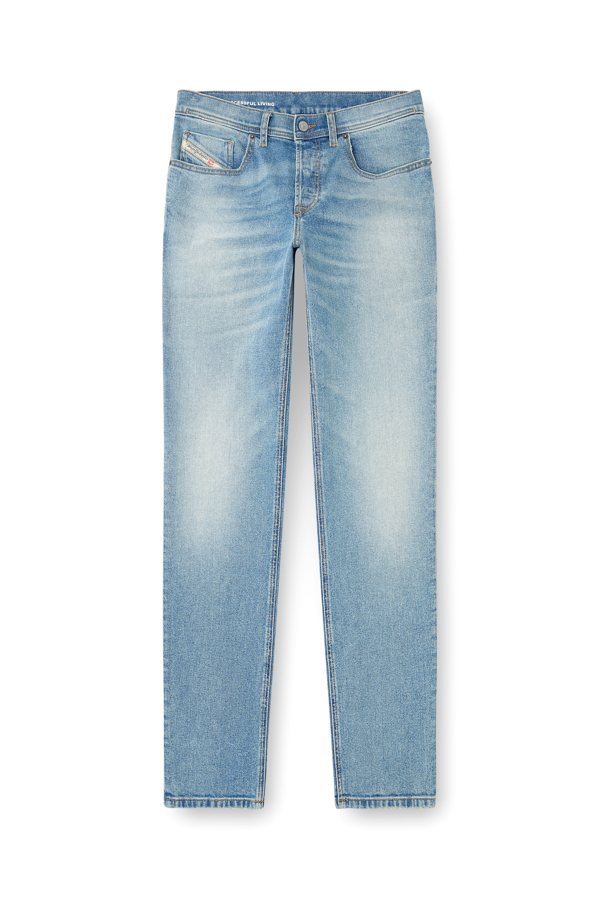 Diesel - Regular Jeans 2023 D-Finitive 0DBEH Uomo, Blu Chiaro - Image 3