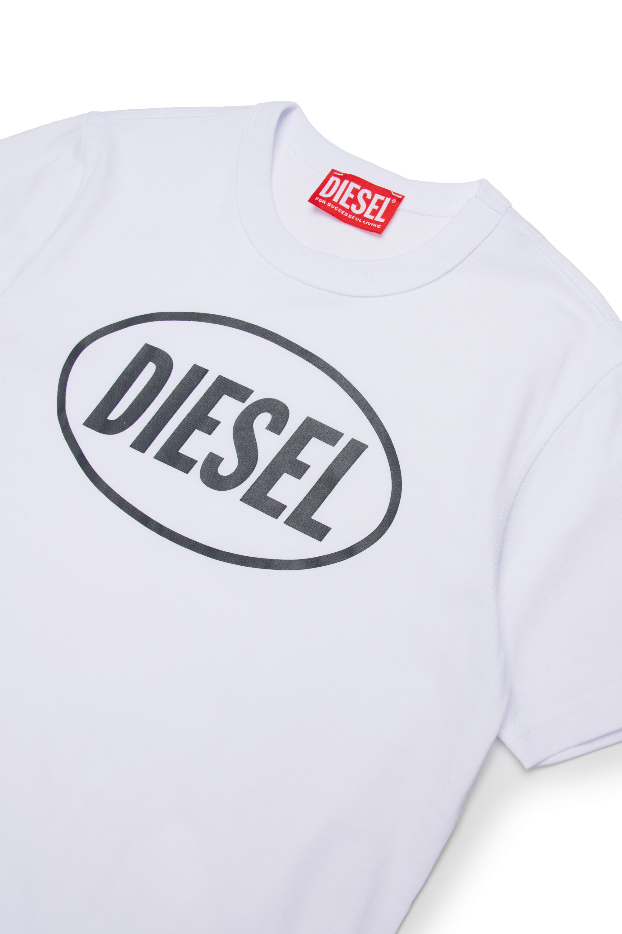 Diesel - TUNDRA, T-shirt in cotone con logo Uomo in Bianco - 3