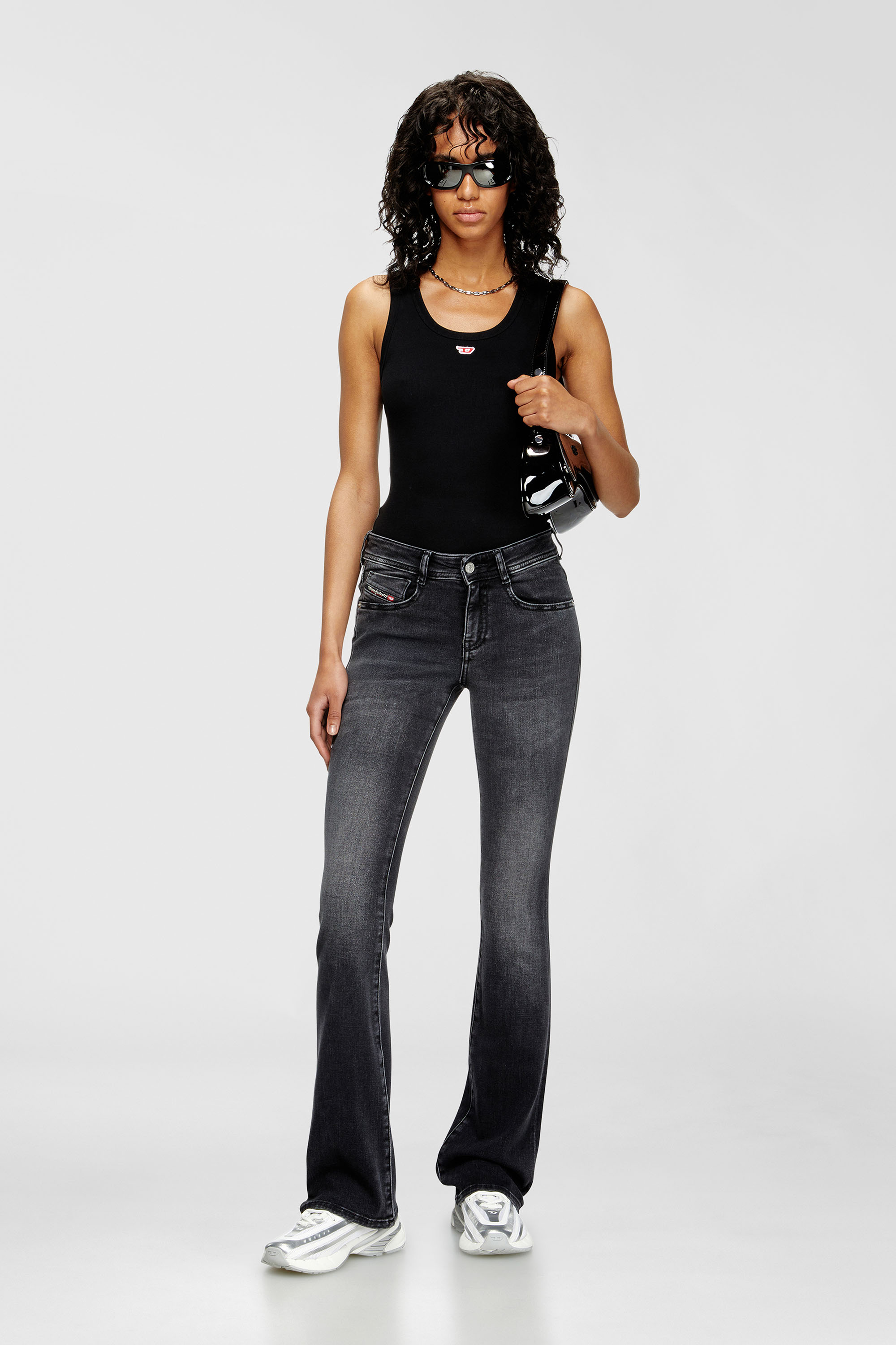 Diesel - Bootcut Jeans 1969 D-Ebbey 0DBDN Femme, Noir/Gris fonc&eacute; - Image 1