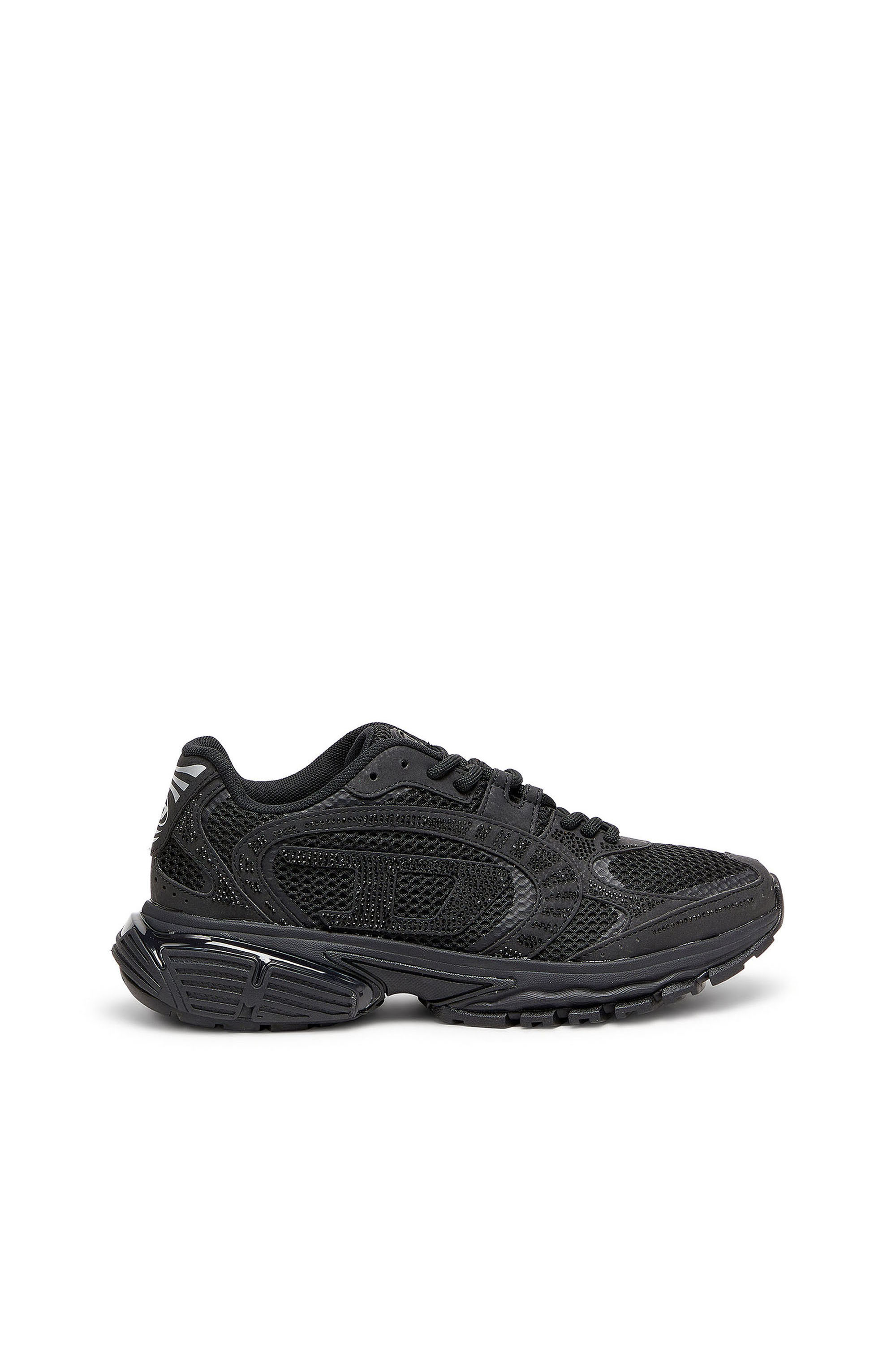 Diesel - S-PRO-V-DENSE LOW W, S-Pro-V-Dense - Sneakers in mesh con cristalli Donna in Nero - 1