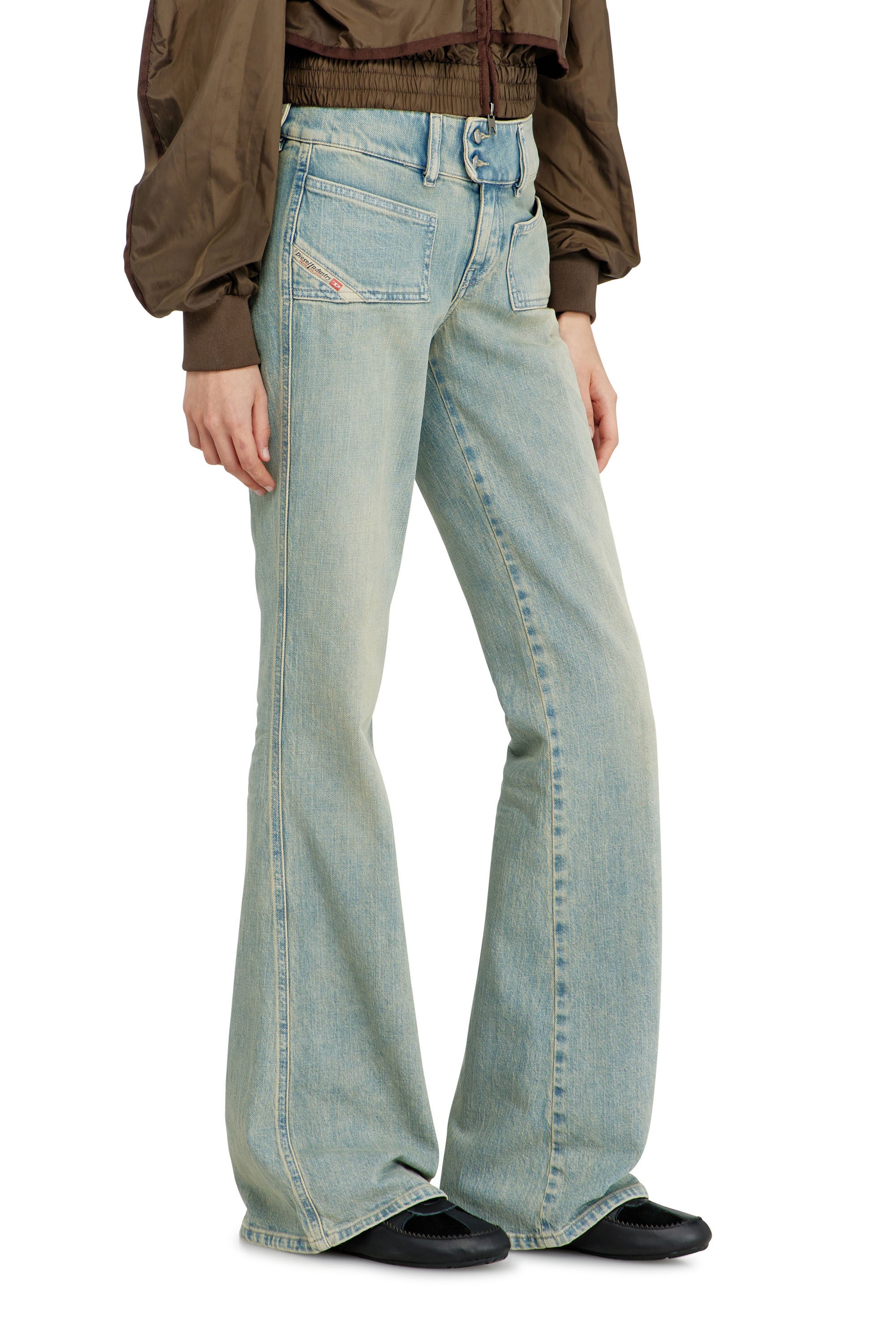 Diesel - Bootcut Jeans D-Hush 09N33 Donna, Blu medio - Image 7