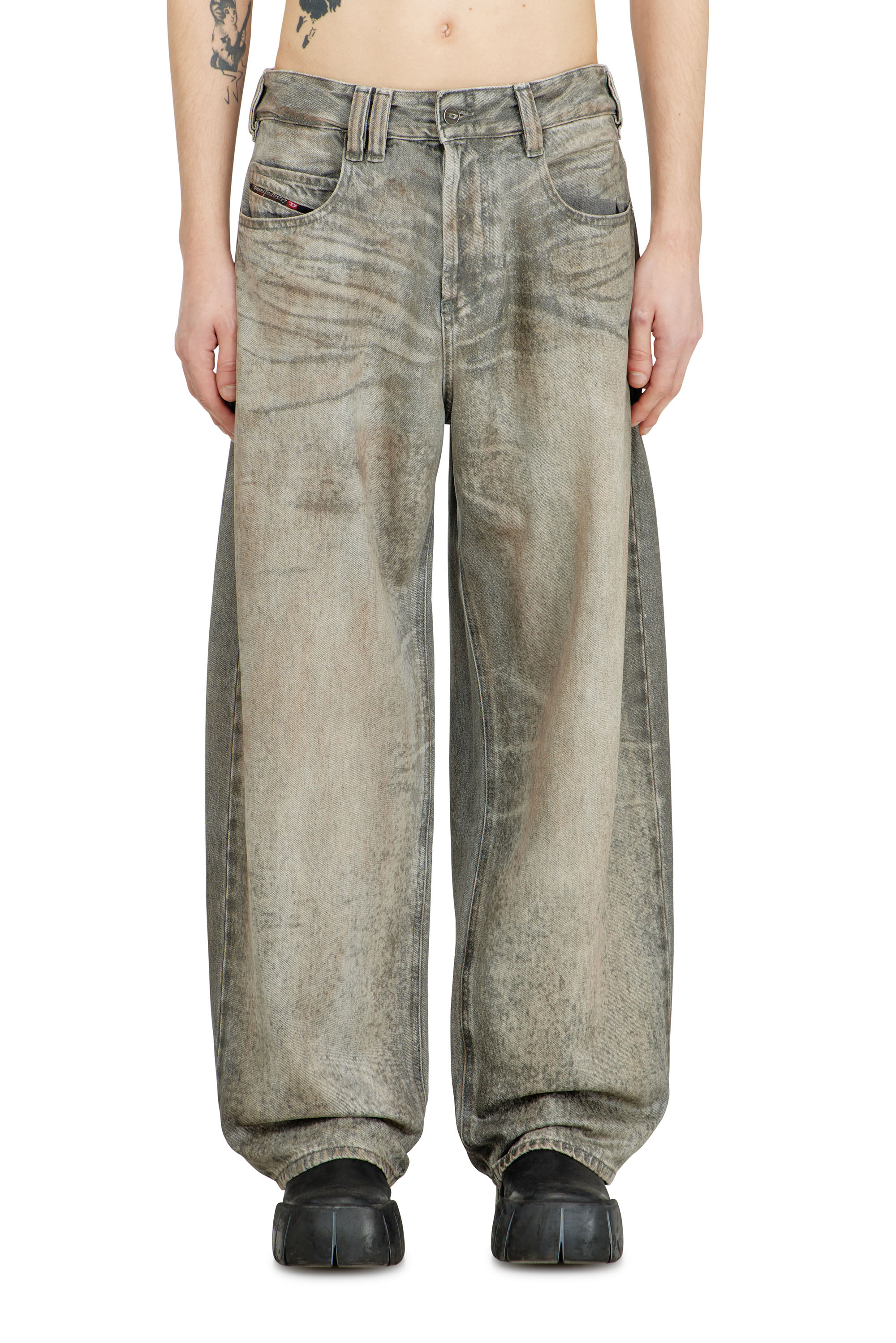 Diesel - Relaxed Jeans 1997 D-Enim-M 09P24 Mixte, Gris - Image 3