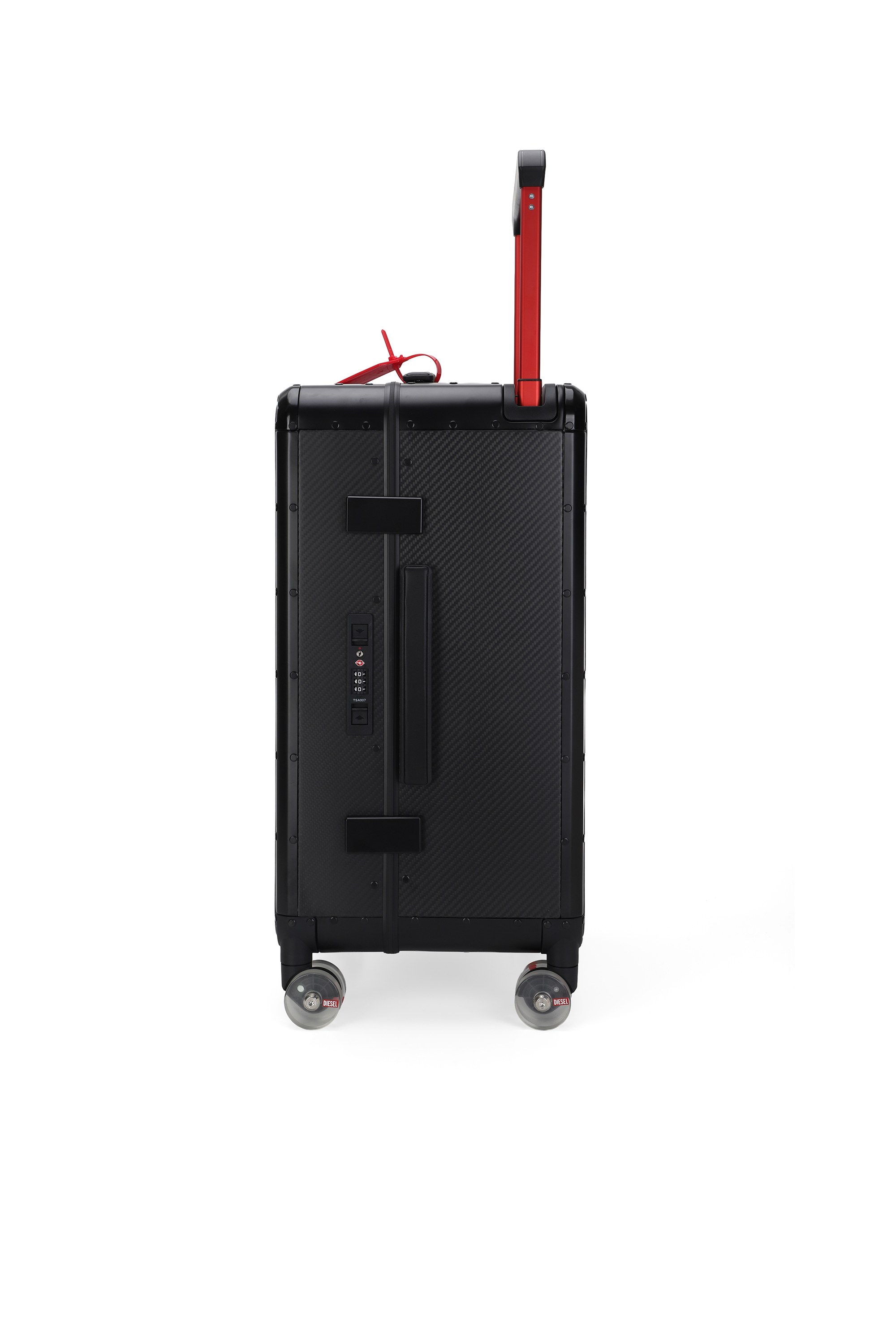 Diesel - DIESEL CARBON FIBER TROLLEY-BLACK- DSL00, Valise en fibre de carbone taille M Mixte in Noir - 4