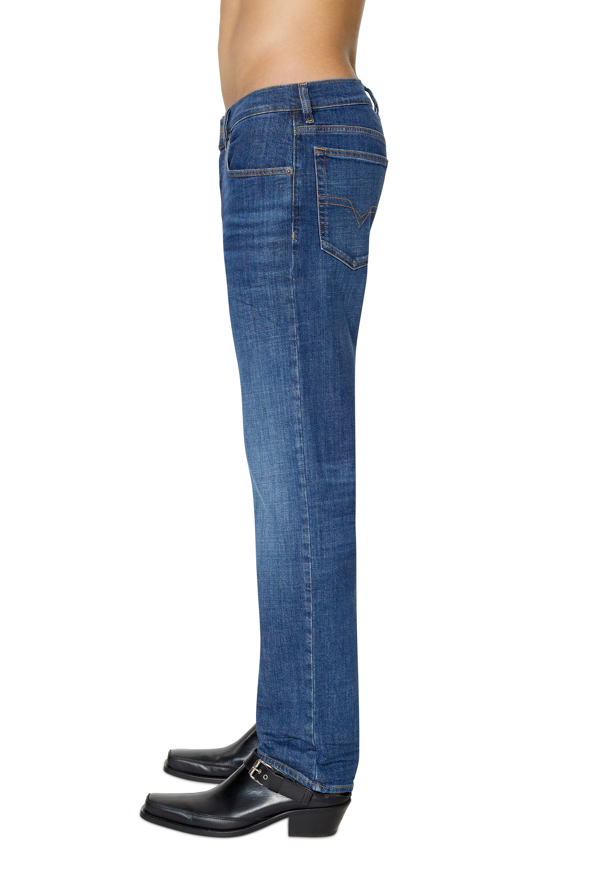 Diesel - D-Mihtry 0IHAR Straight Jeans, Dark Blue - Image 4