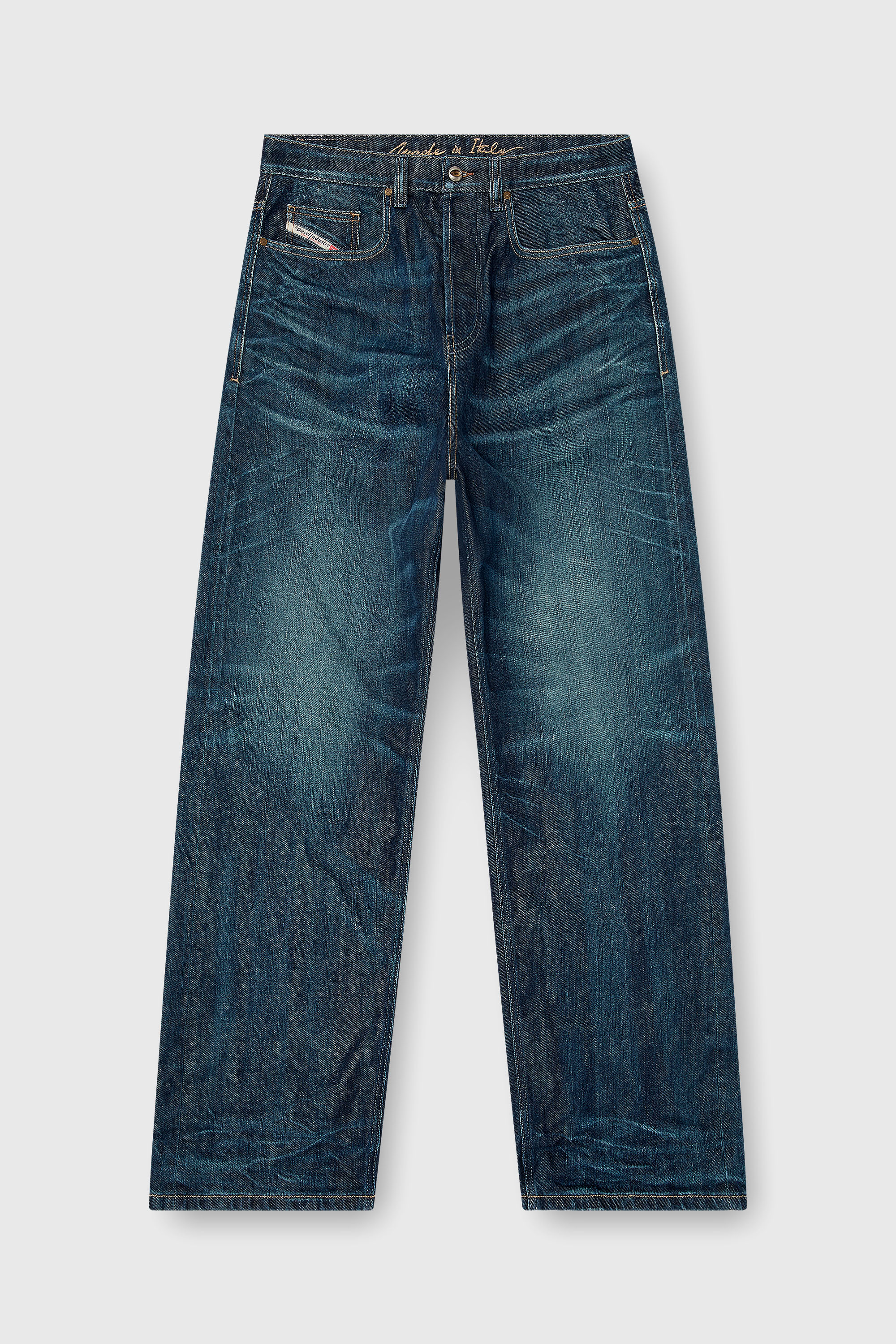 Diesel - Relaxed Jeans 2001 D-Macro 09Q04 Homme, Bleu Fonc&eacute; - Image 6