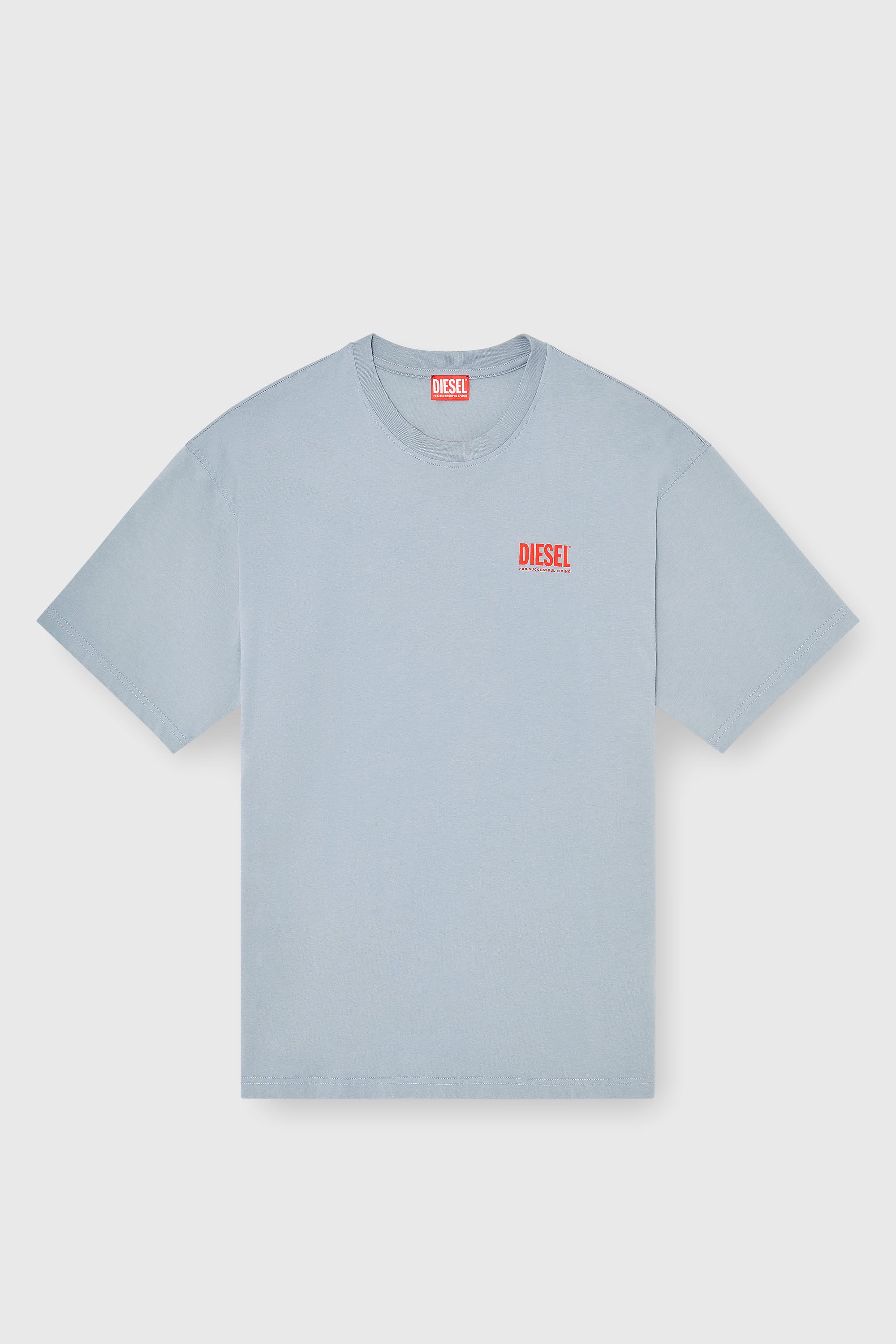 Diesel - T-BOXT-BISK, Herren Baumwoll-T-Shirt mit Diesel-Biscotto-Print in Hellgrau - 2