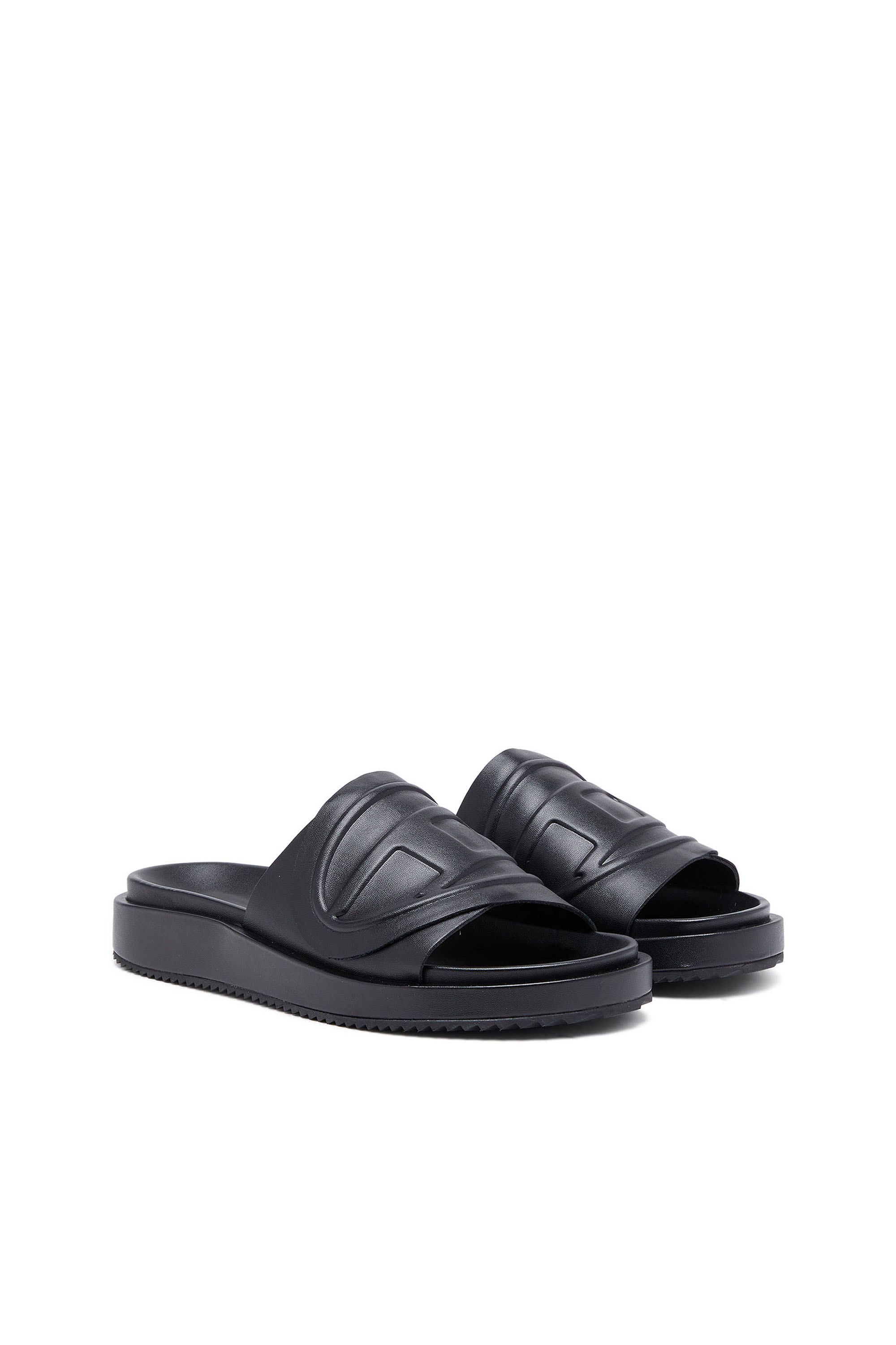 Diesel - SA-SLIDE D OVAL W, Sa-Slide D-Slide con fascia Oval D Donna in Nero - 3