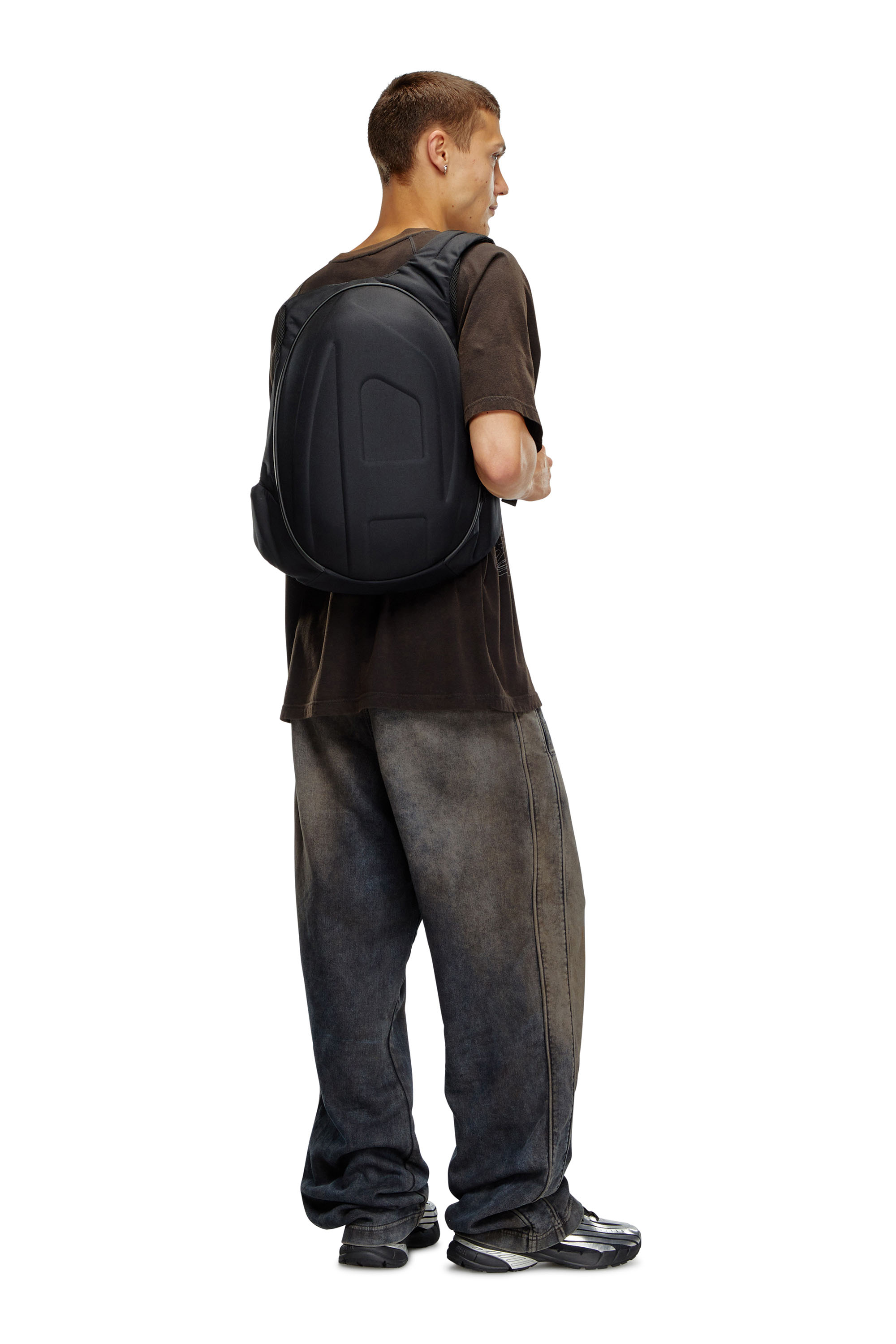 Diesel - 1DR-POD BACKPACK, 1DR-Pod Backpack - Sac &agrave; dos &agrave; coque rigide Homme in Noir - 1