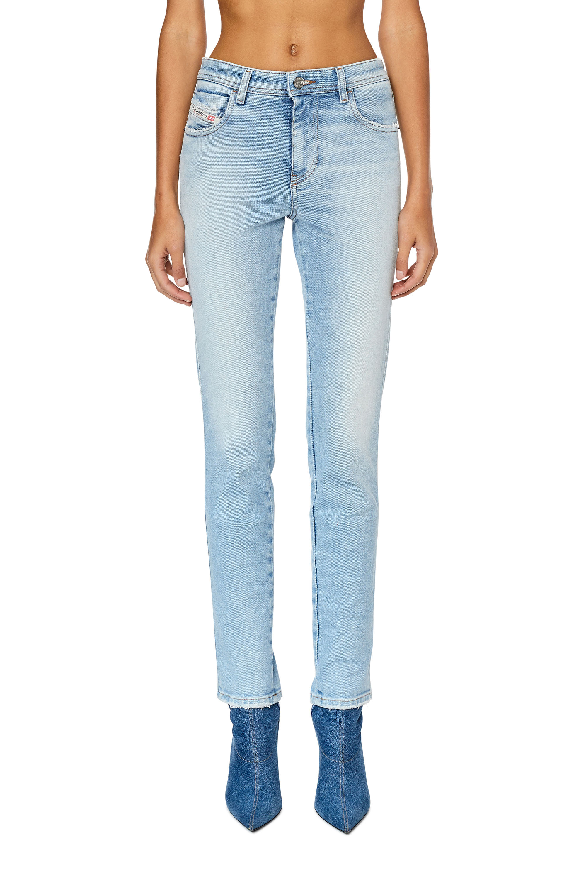 Diesel - Skinny Jeans 2015 Babhila 09E90, Blu Chiaro - Image 1