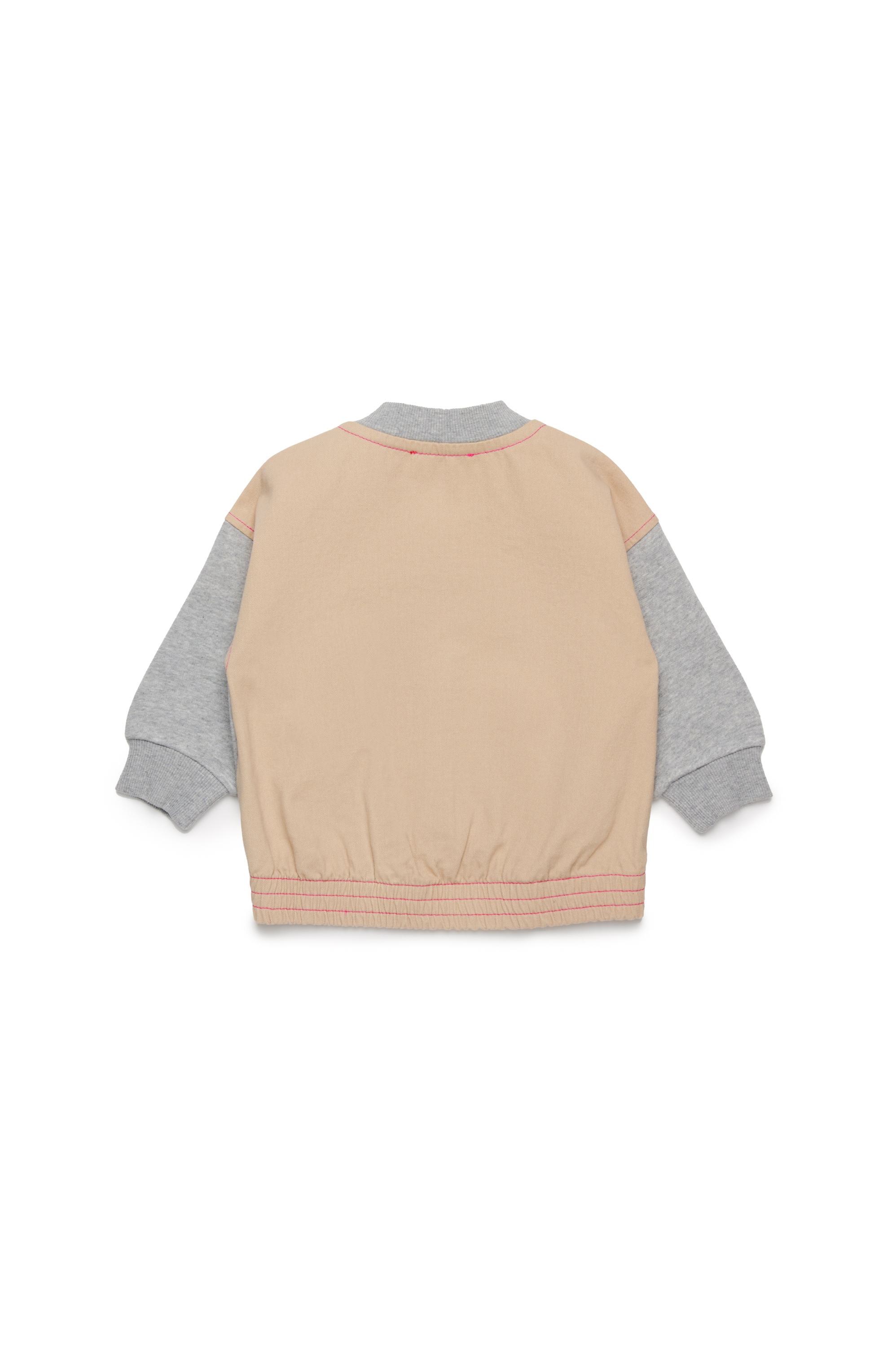 Diesel - SPERUB, Sweat-shirt de style bomber avec un mélange de matières Femme in Gris - 2