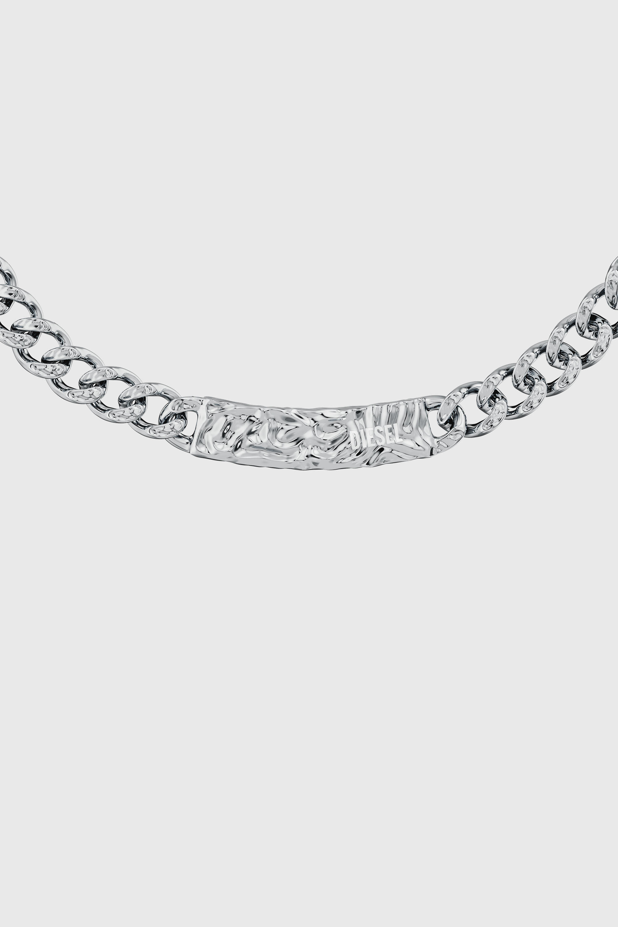 Diesel - DX1733040, Unisex's Stainless Steel Chain Necklace in Silver - 2