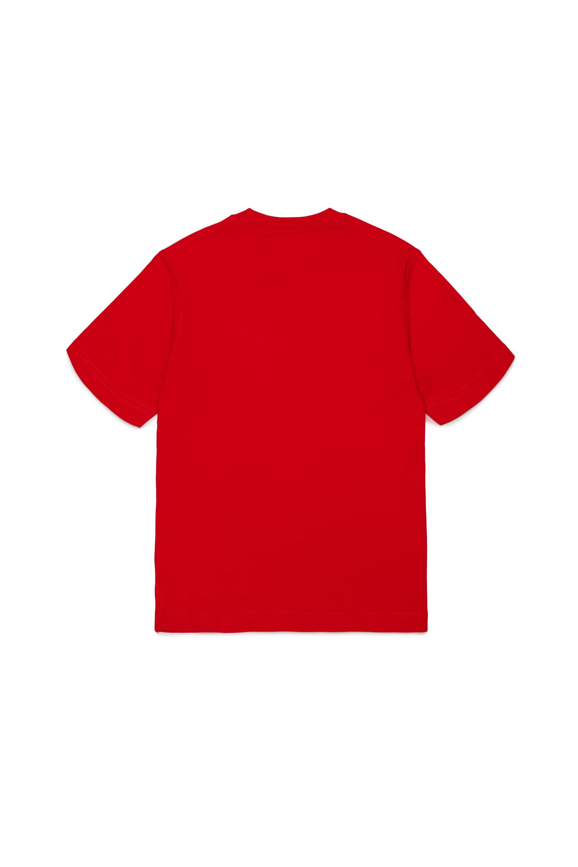 Diesel - TVEL OVER, Herren T-Shirt mit zweifarbigem Oval D Print in Rot - 2