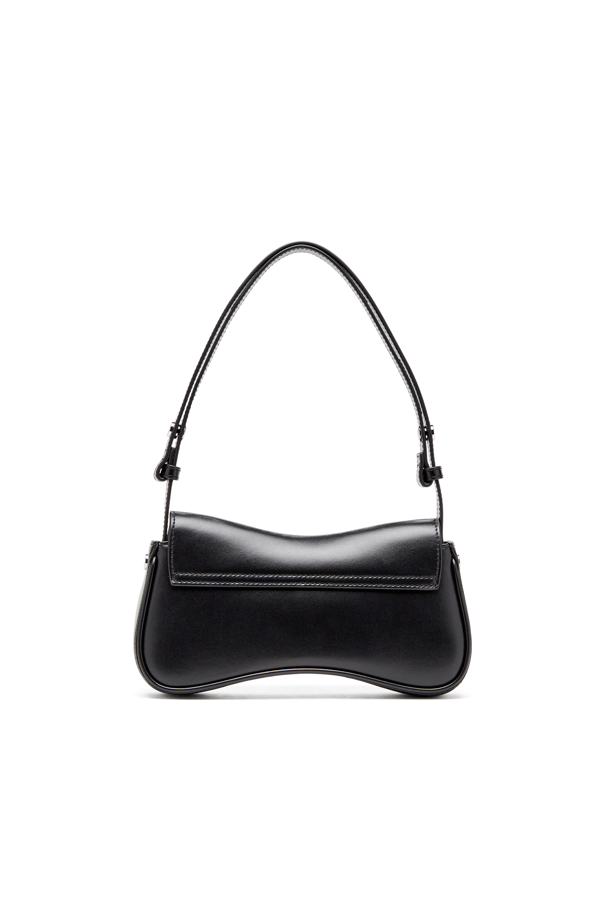 Diesel - PLAY CLUTCH, Play-Borsa a spalla in pelle semilucida Donna in Nero - 3