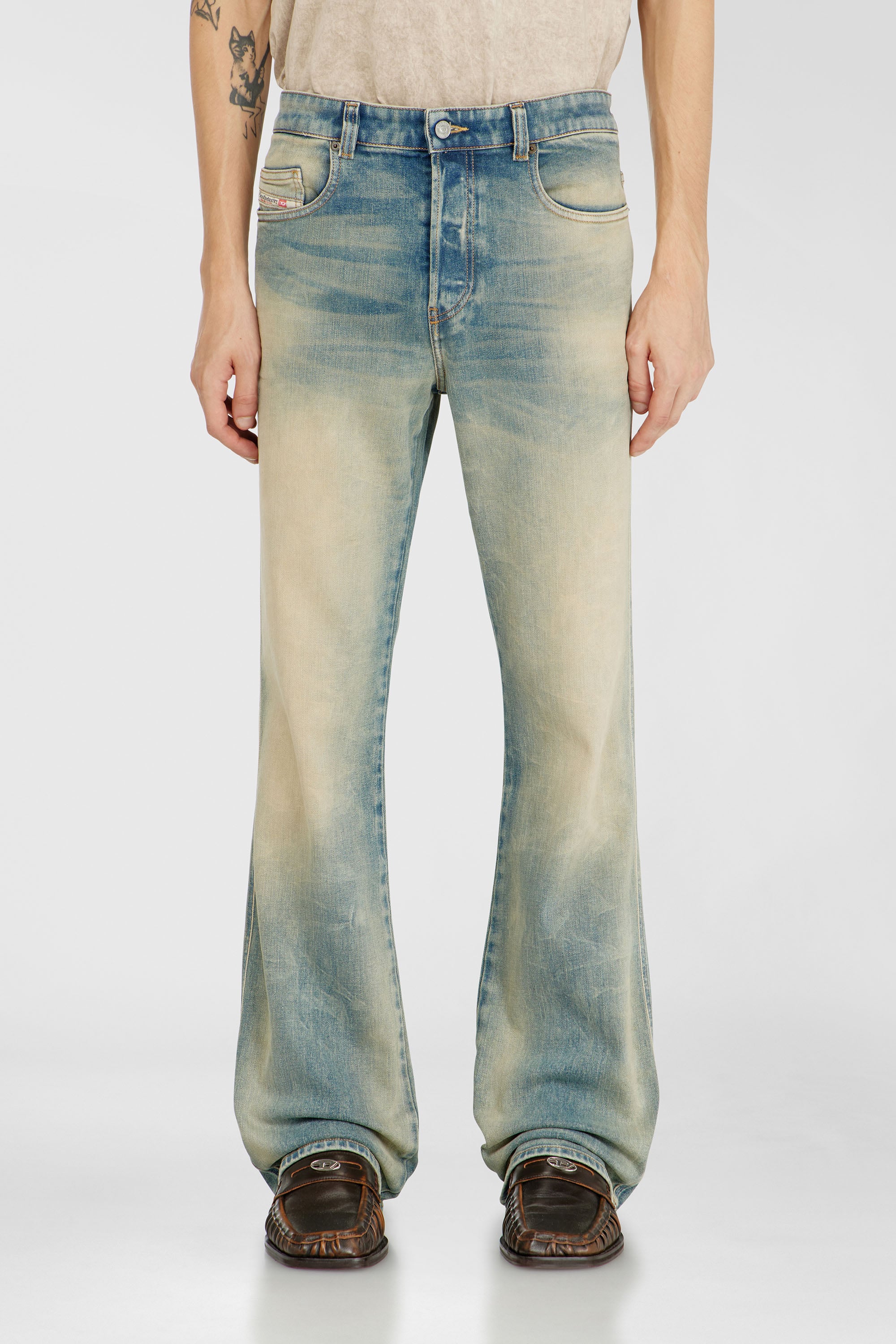 Diesel - Bootcut Jeans 1998 D-Buck 09H78 Uomo, Blu medio - Image 1