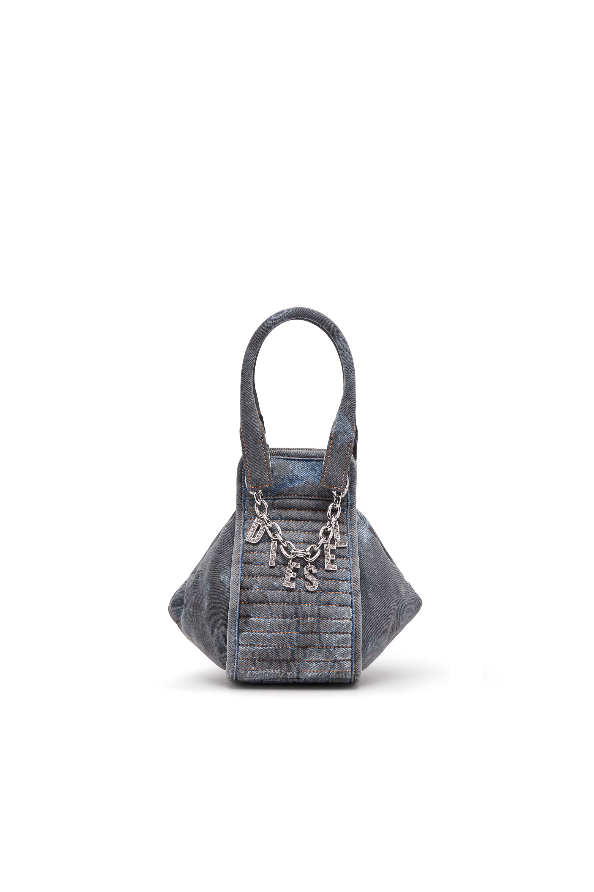 Diesel - D-VINA-XS, Woman D-Vina-XS-Handbag in bicolour denim in Blue - Image 1