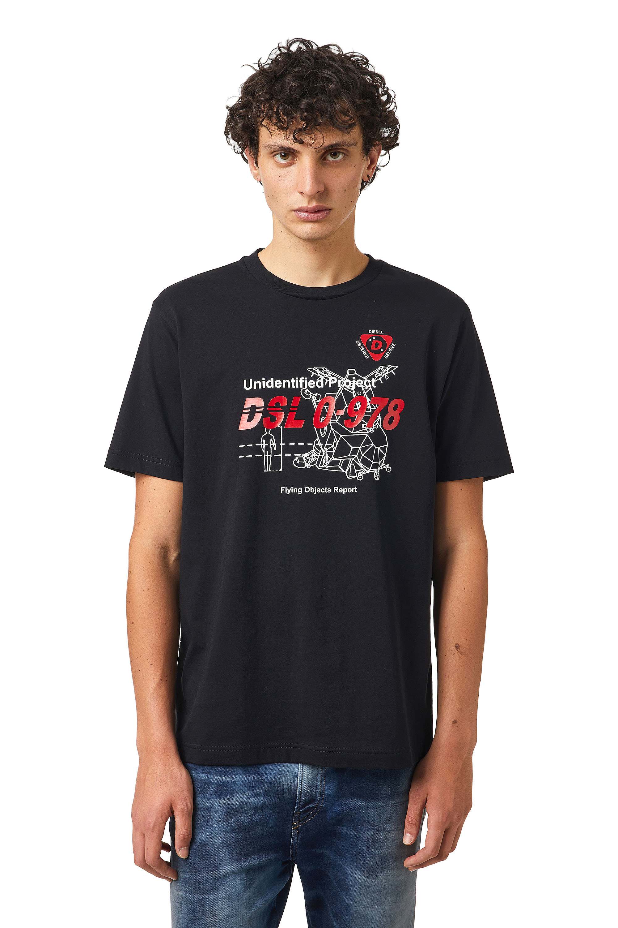 T-DIEGOS-B82, Schwarz - T-Shirts